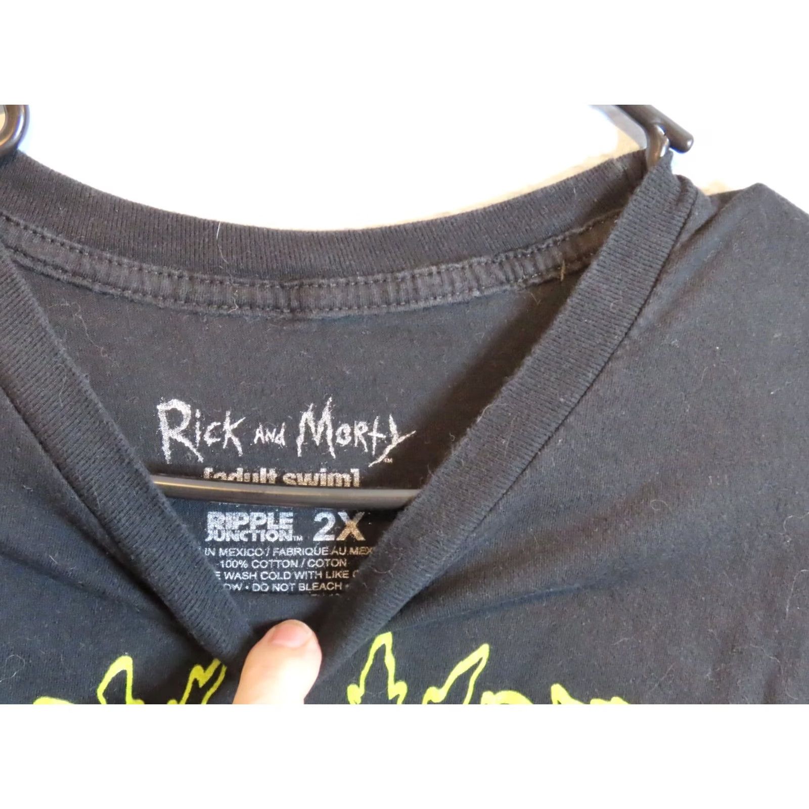 Ripple Junction Rick and Morty ADULT SWIM T-Shirt Spaceship Ripple Junction 2XL Black Men Space Shirt Men's Black 2XL Size US XXL / EU 58 / 5 - 2 Thumbnail