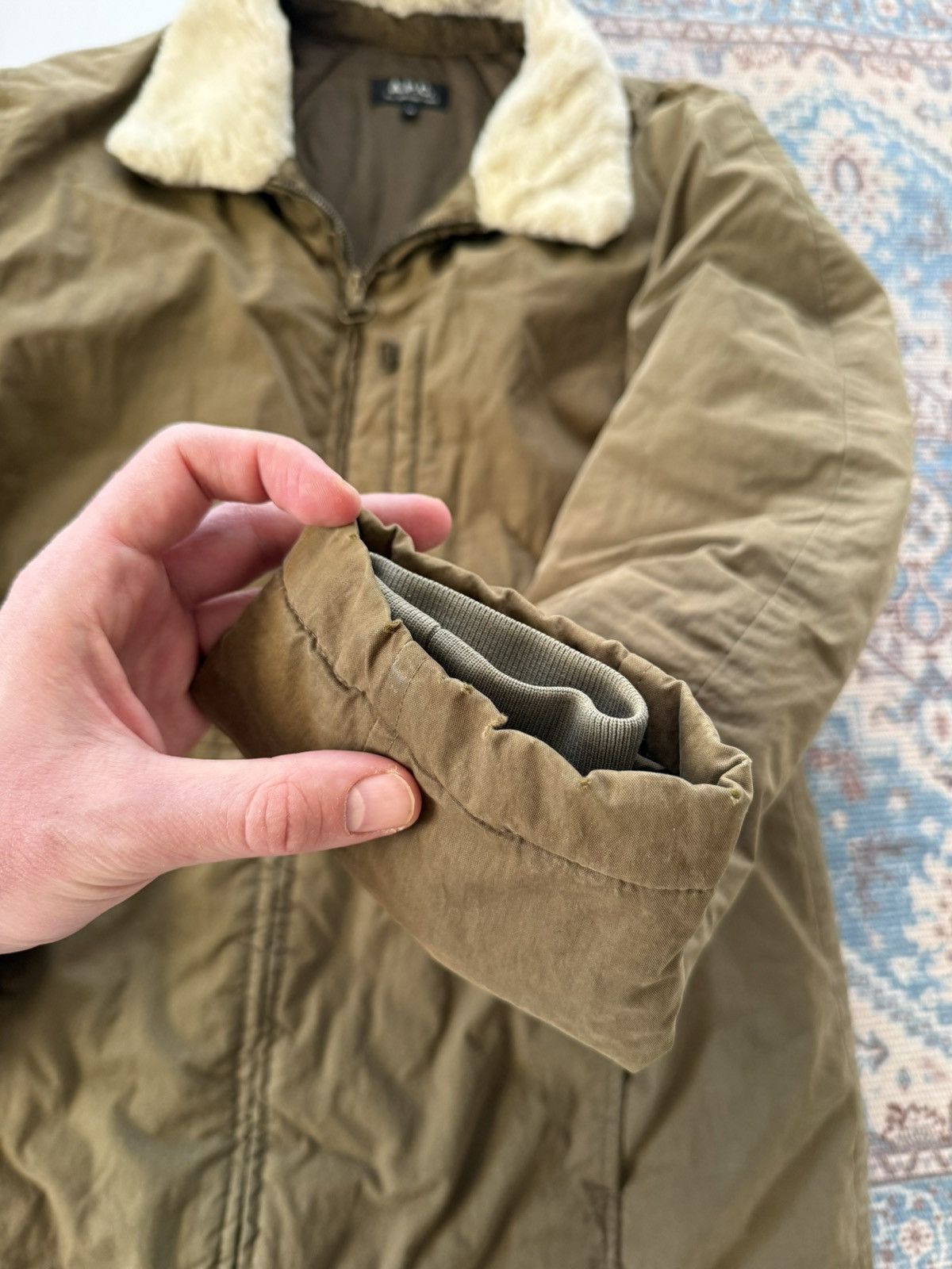 A.P.C. A.P.C. Rue Madame Paris Military Sherpa Khaki Men’s Jacket Size US M / EU 48-50 / 2 - 12 Thumbnail