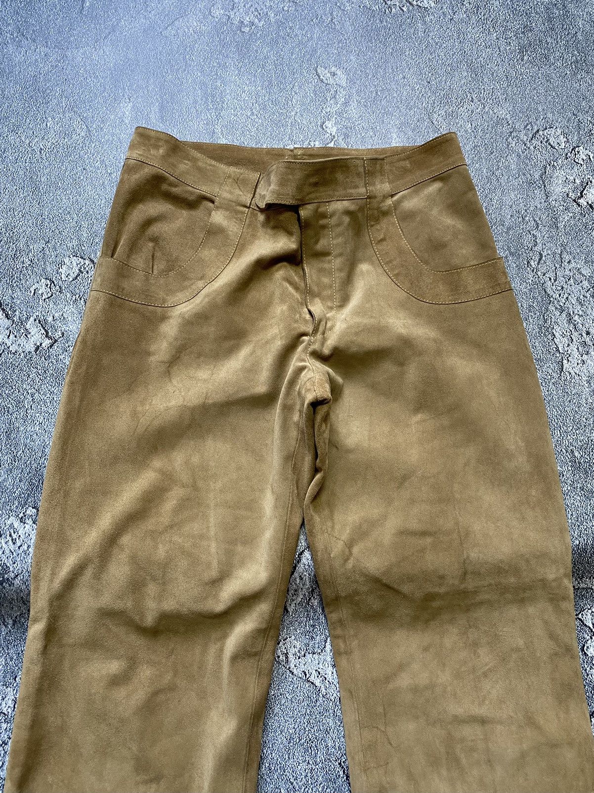 Marni Marni suede leather pelle wide pants Size 28" / US 6 / IT 42 - 5 Thumbnail