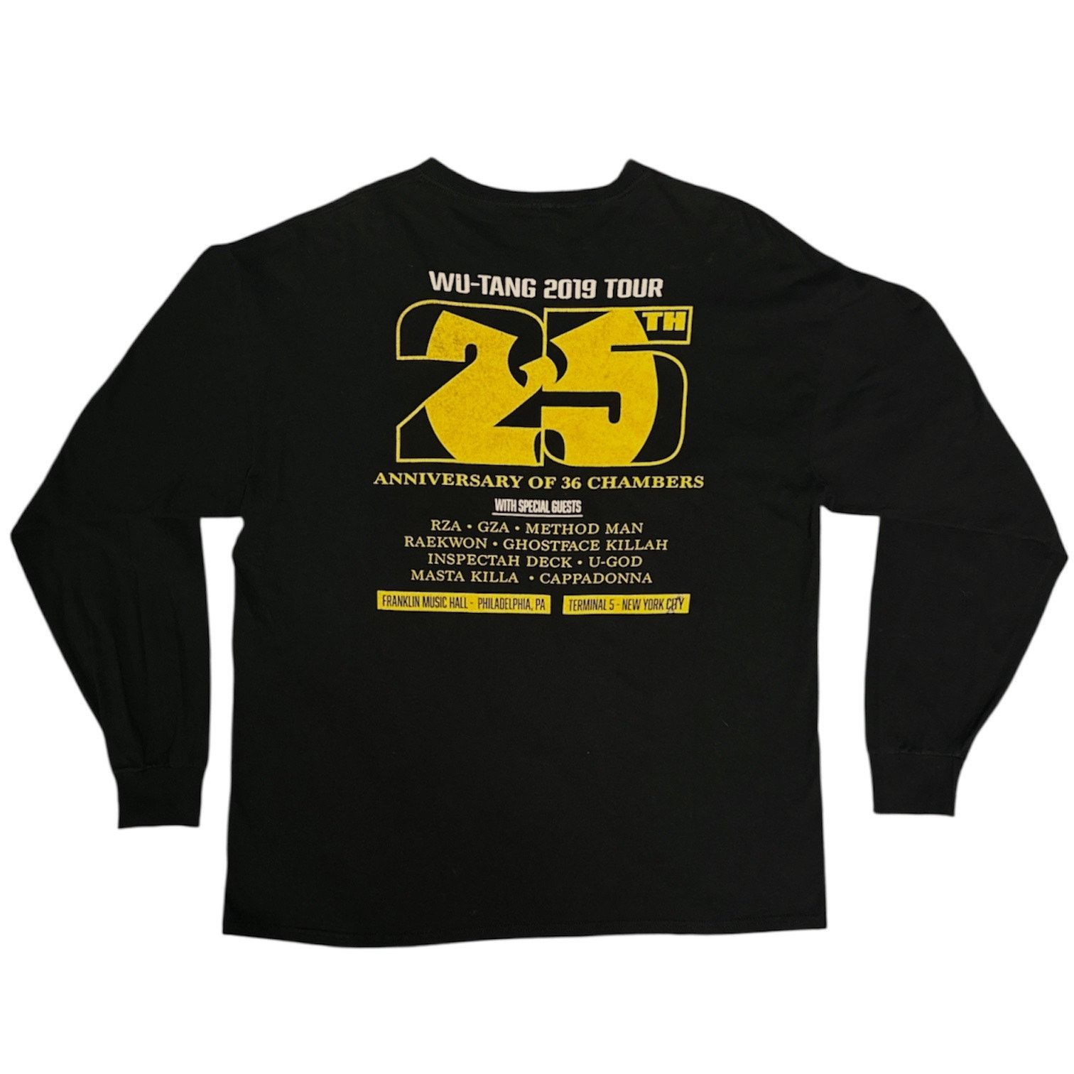 Fruit Of The Loom Wu-Tang Clan 25th Anniversary Of 36 Chambers Tour Tee Size US XL / EU 56 / 4 - 2 Thumbnail