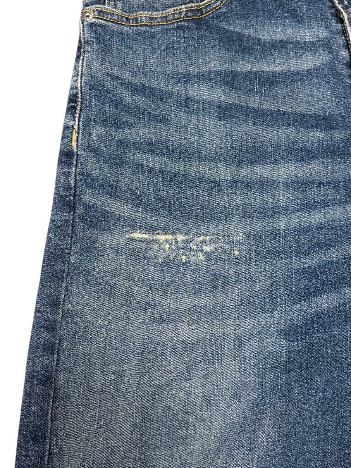 Levi's Levi’s S51 Straight Distressed Jeans (32x32) – Vintage Wash Size US 32 / EU 48 - 4 Thumbnail