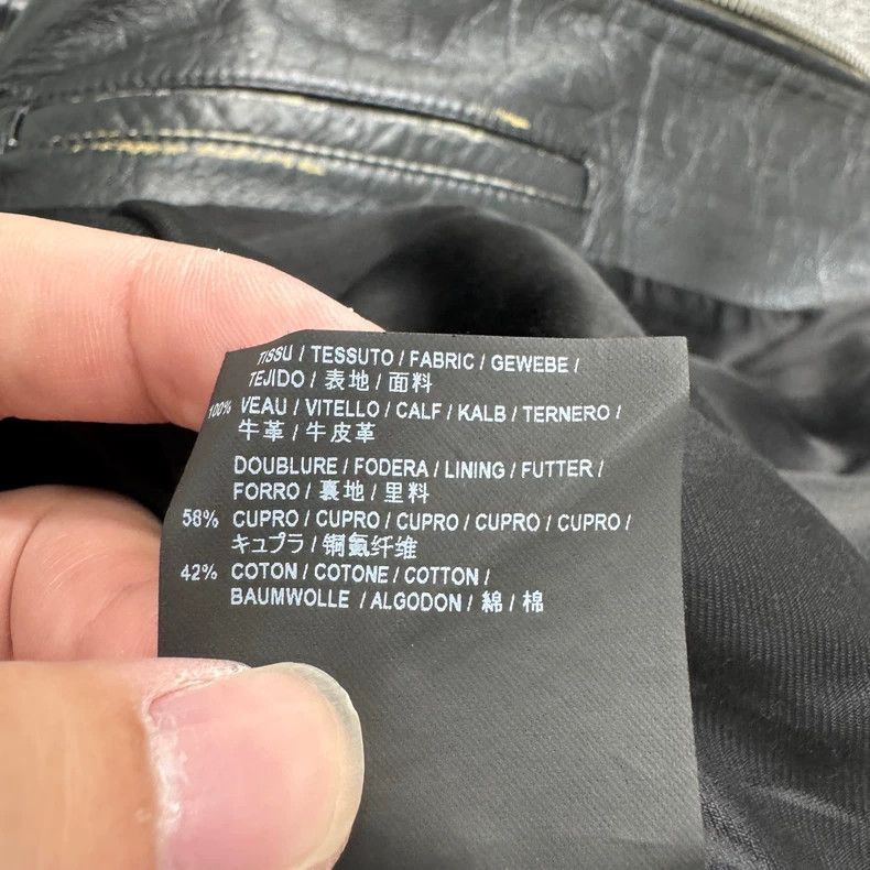 Saint Laurent Paris SLP Distressed Leather Biker Jacket- Size US L / EU 52-54 / 3 - 4 Thumbnail