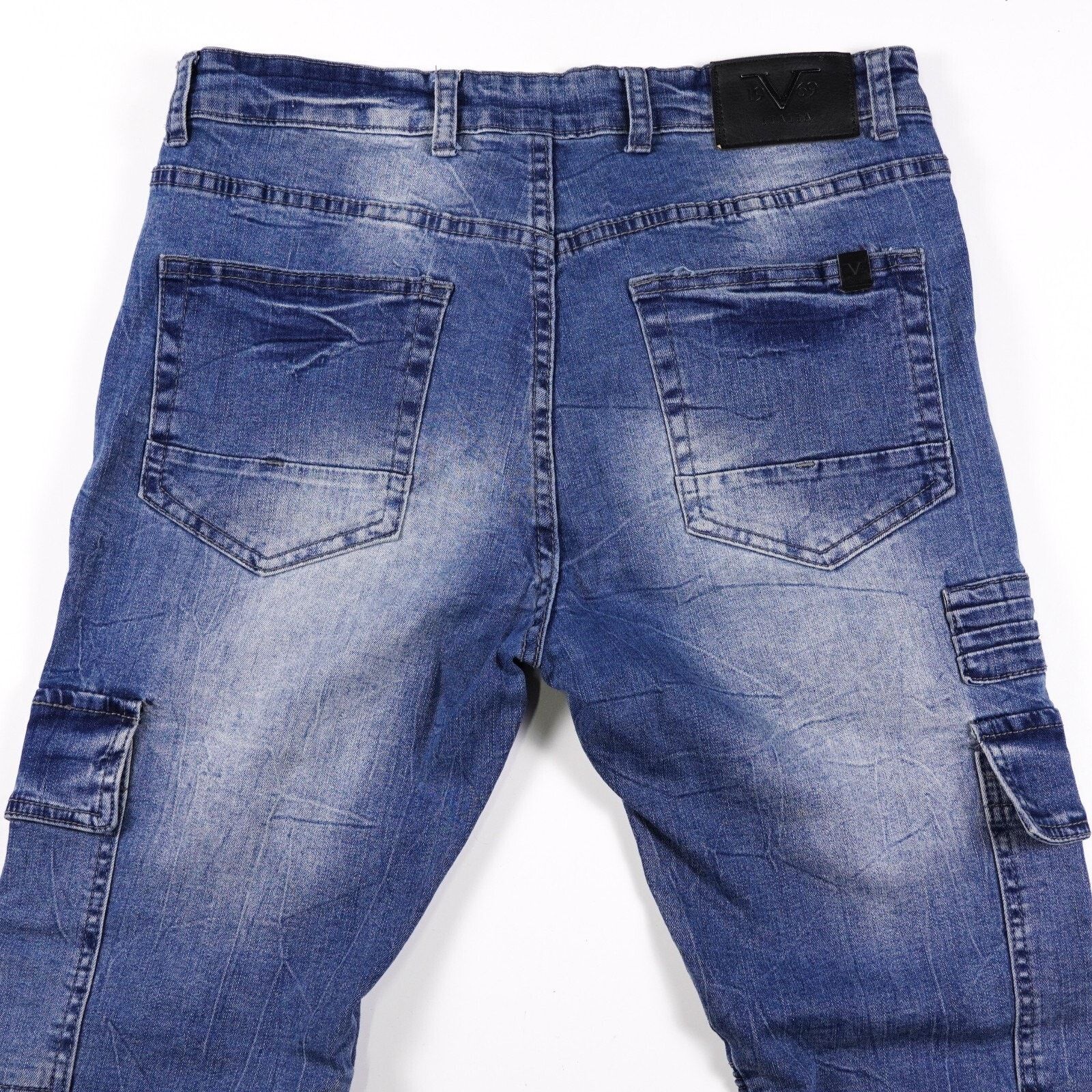 Other 19V69 Italia Denim Slim Skinny Jeans Straight Pants W34 L32 Size 34" / US 12 / IT 48 - 7 Thumbnail