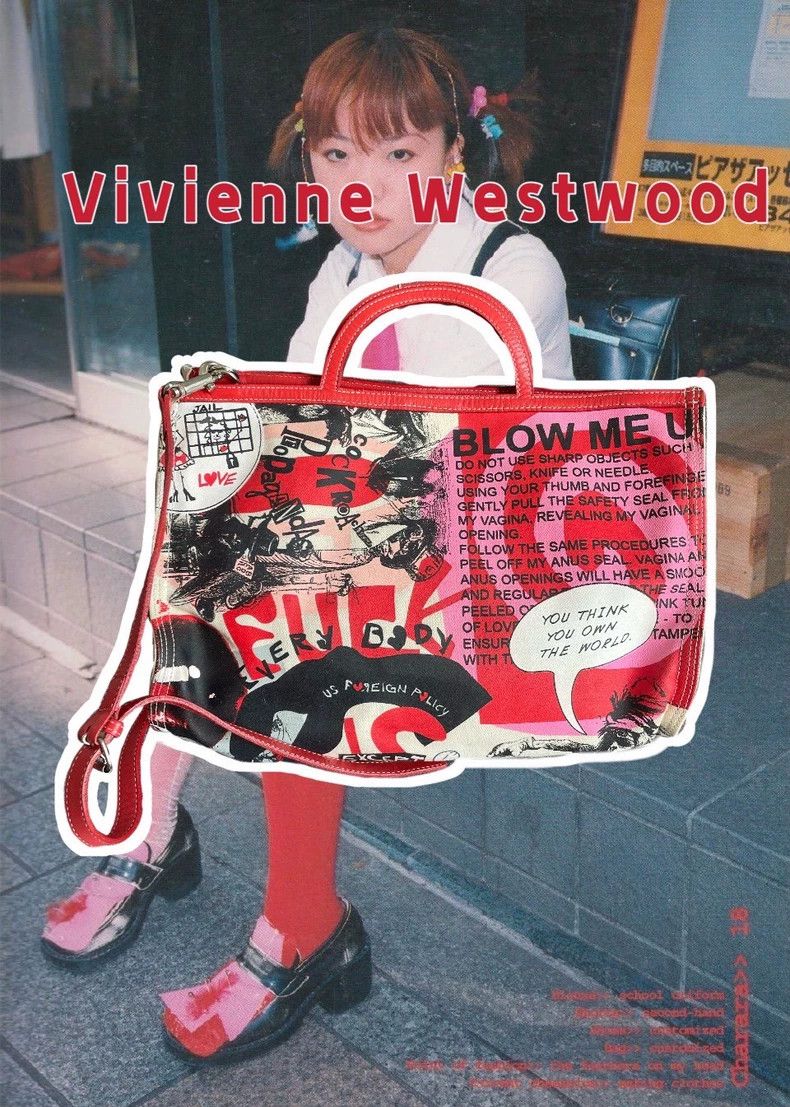 Vivienne Westwood Vivienne Westwood size os Red floral punk canvas shoulder b Size ONE SIZE - 1 Thumbnail