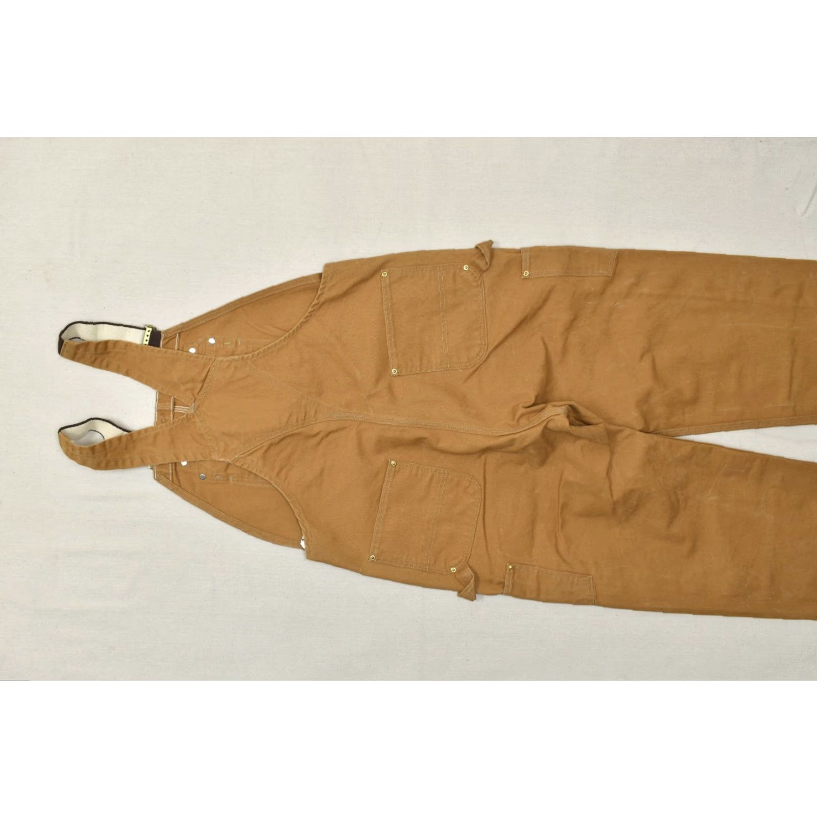 Carhartt VINTAGE Carhartt Overalls Pants Workwear Duck Bib 30" Inseam Brown Cotton Canvas 5-Pocket Mens Size US 38 / EU 54 - 7 Thumbnail