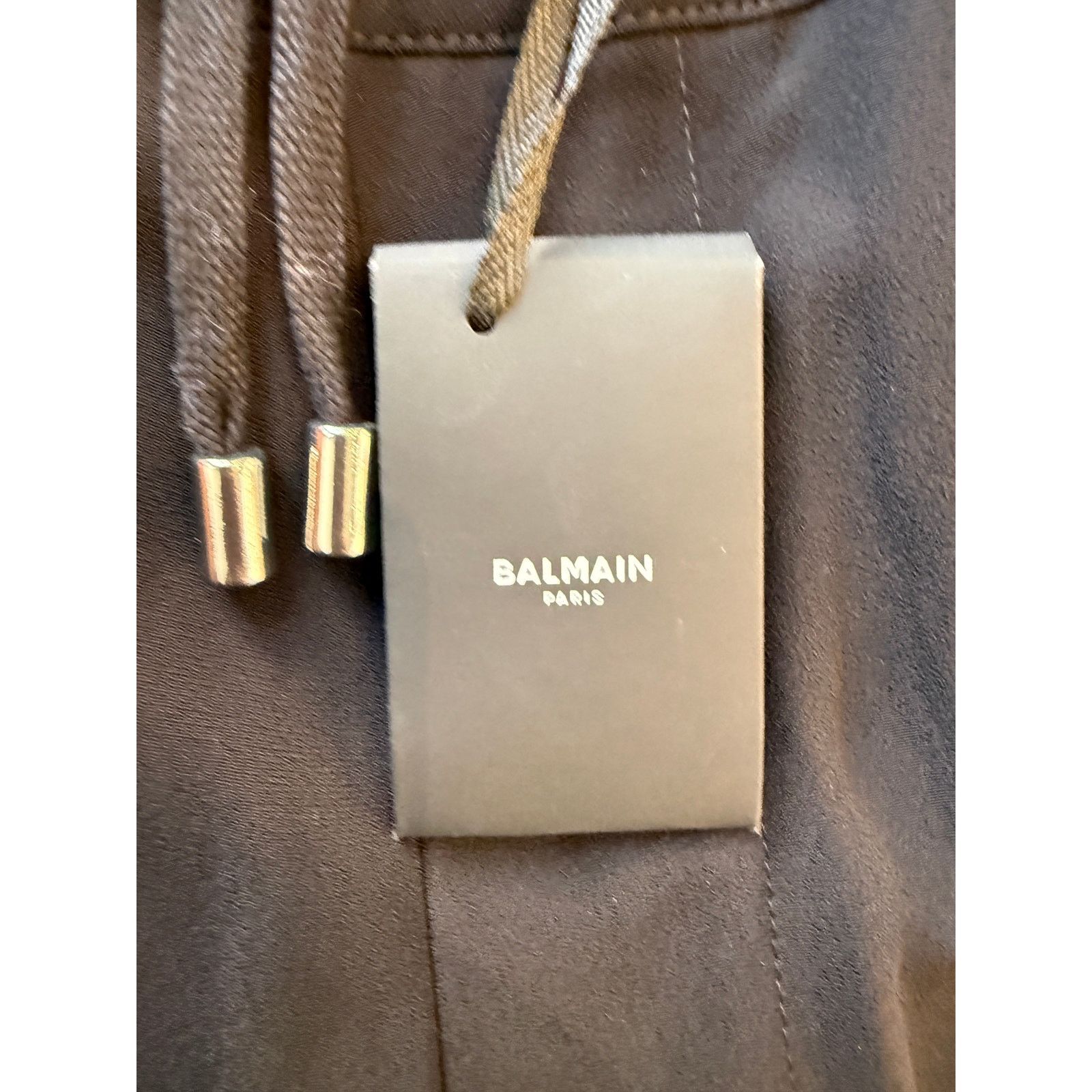Balmain Balmain Slouchy Crepe Tapered-leg Track Pants Size US 34 / EU 50 - 3 Thumbnail