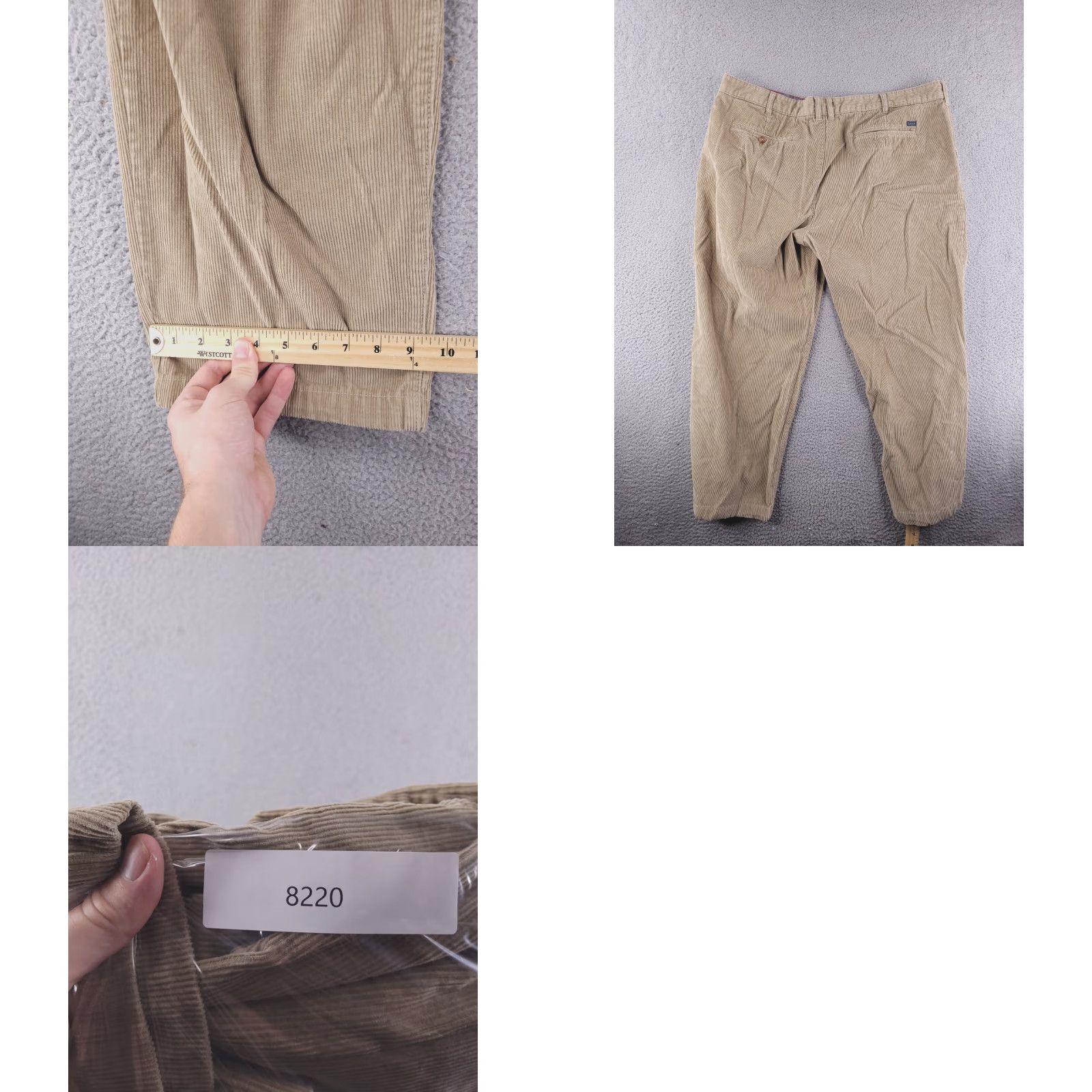 Izod IZOD Pants Mens 40x27 Brown Corduroy Cotton Relaxed Fit Chino Size US 40 / EU 56 - 8 Thumbnail