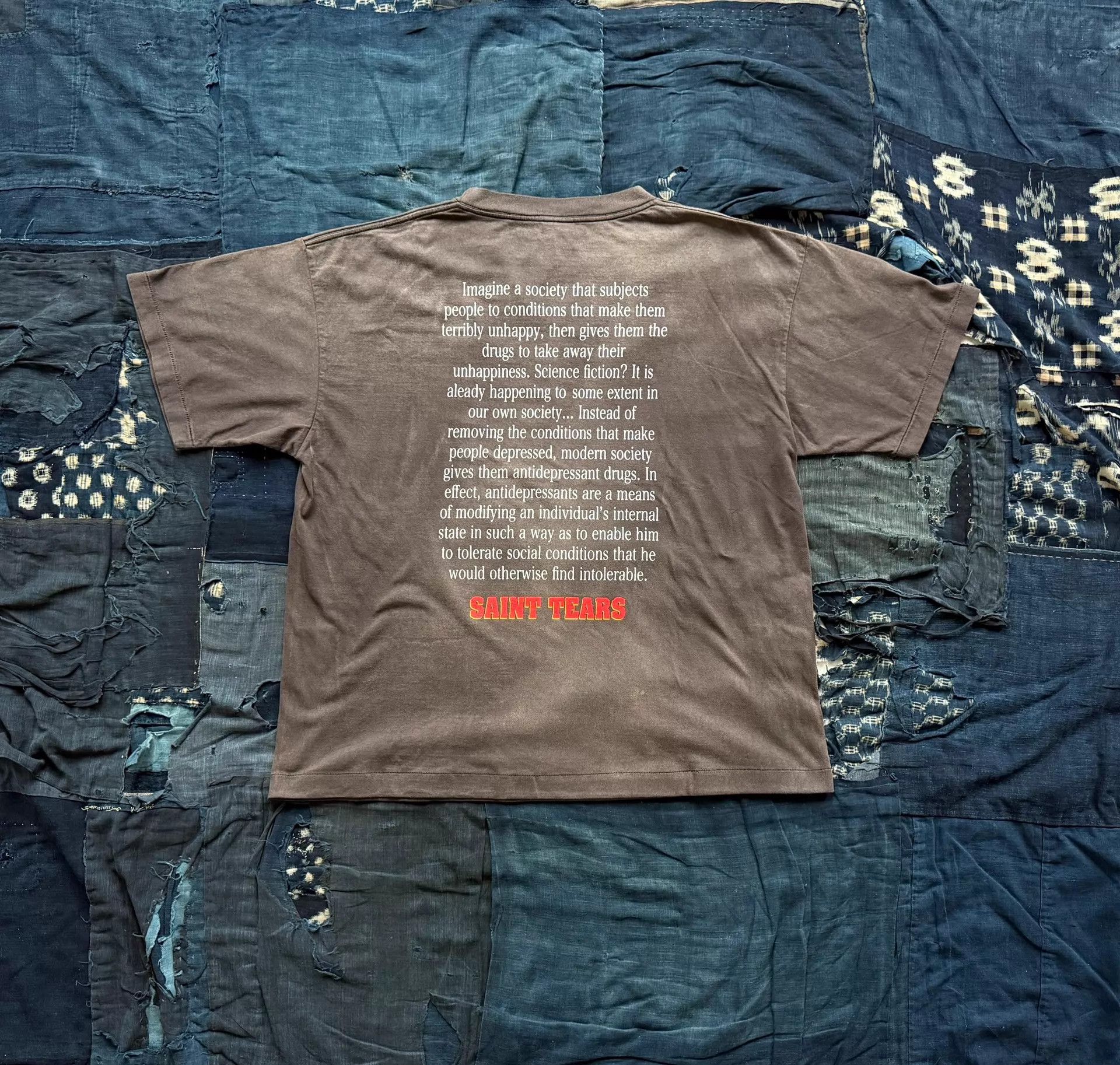 Other Saint Michael Denim Tears Washed Lego Jesus Print Black XL Size US XL / EU 56 / 4 - 2 Thumbnail