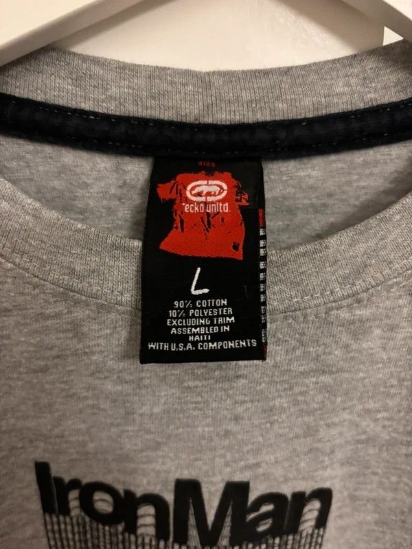 Ecko Unltd. Vintage 90s Y2K Ecko Marvel Iron Man Grey Longsleeve Size L Size US L / EU 52-54 / 3 - 3 Thumbnail