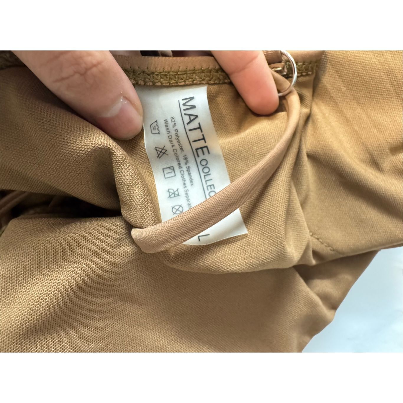 Other Matte Collection Brown Strappy Back Bodysuit Size L Open Bac Size L / US 10 / IT 46 - 6 Thumbnail