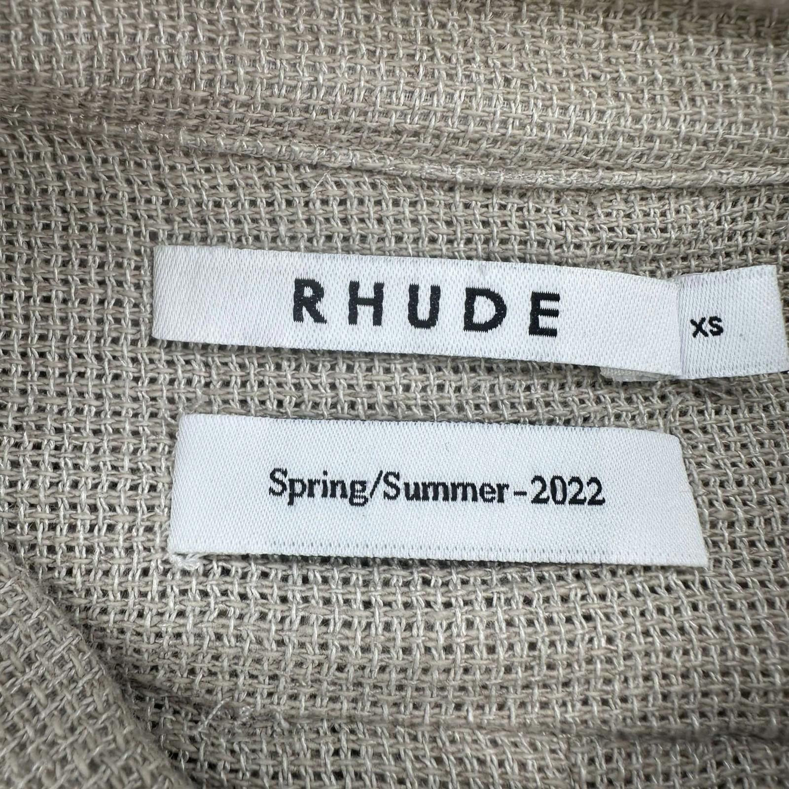 Rhude Rhude Beige Cotton Button Up XS Size US XS / EU 42 / 0 - 3 Thumbnail