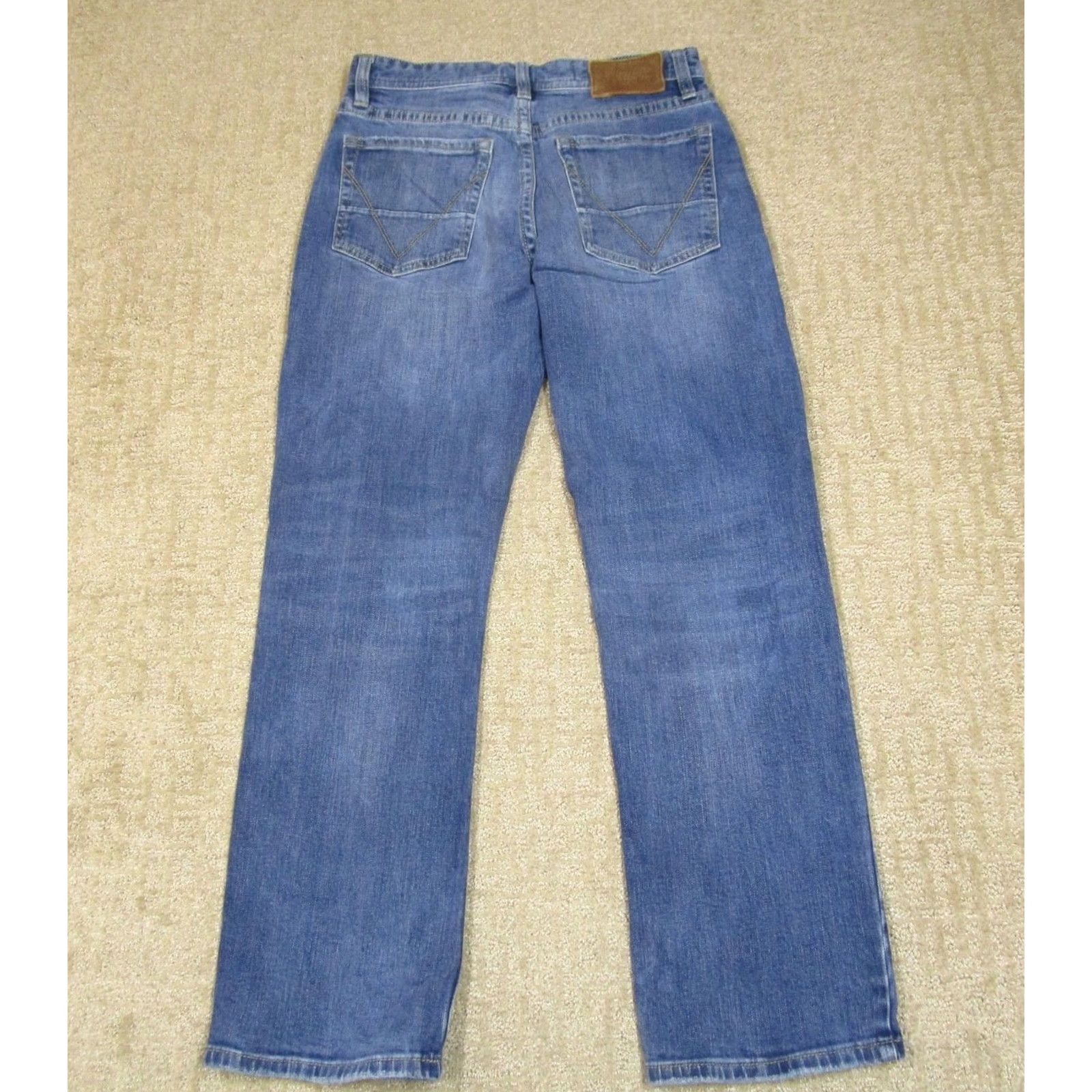 Doublet Rock & Roll Cowboy Jeans Men 28x30 Blue Bootcut Western Double Barrel Denim Distressed Logo 5-Pocket Rock & Roll Cowboy Mens Jeans Size US 28 / EU 44 - 3 Thumbnail