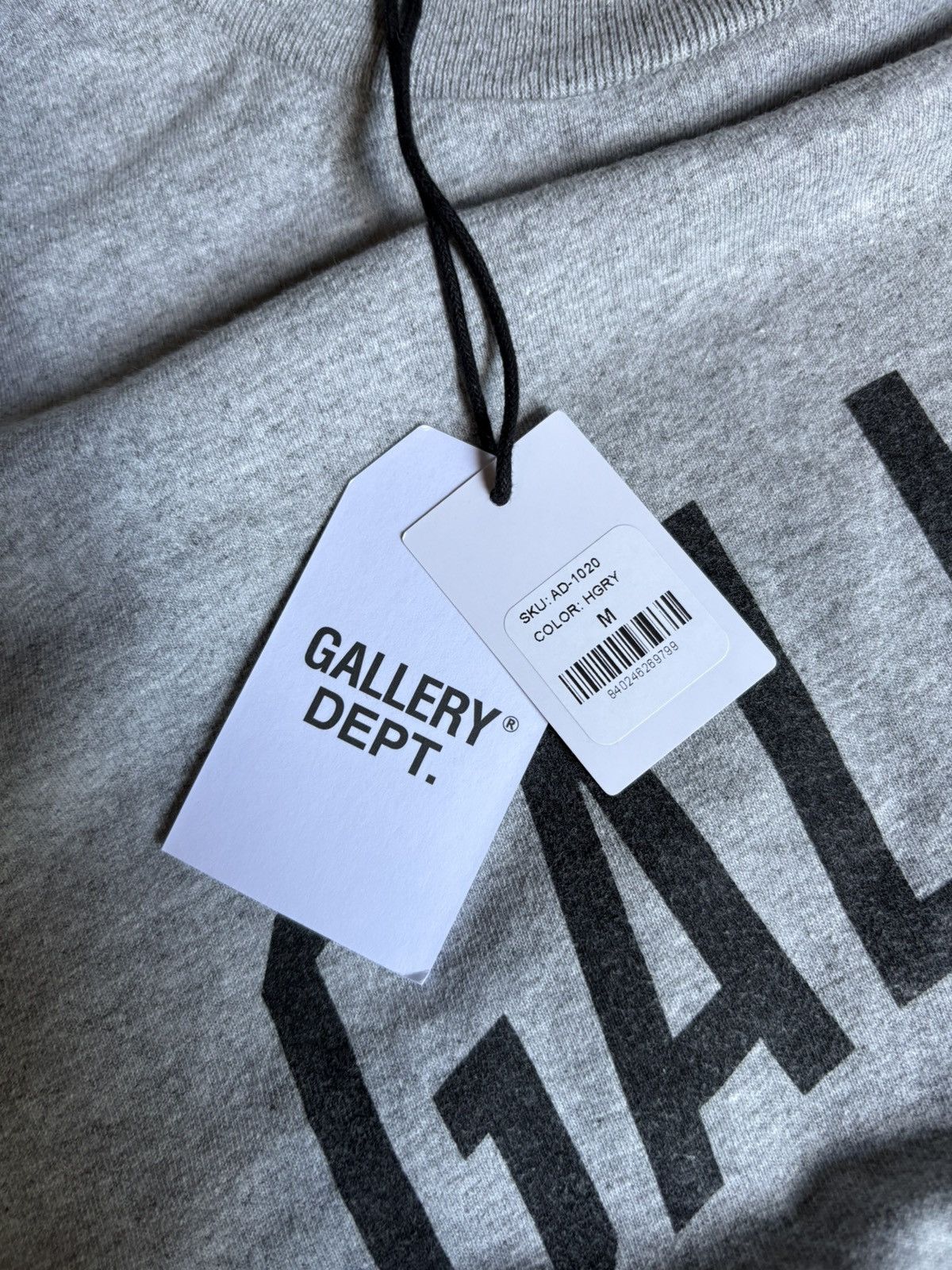 Gallery Dept. Gallery Dept. Grey Gym Tee Shirt Size US M / EU 48-50 / 2 - 6 Thumbnail