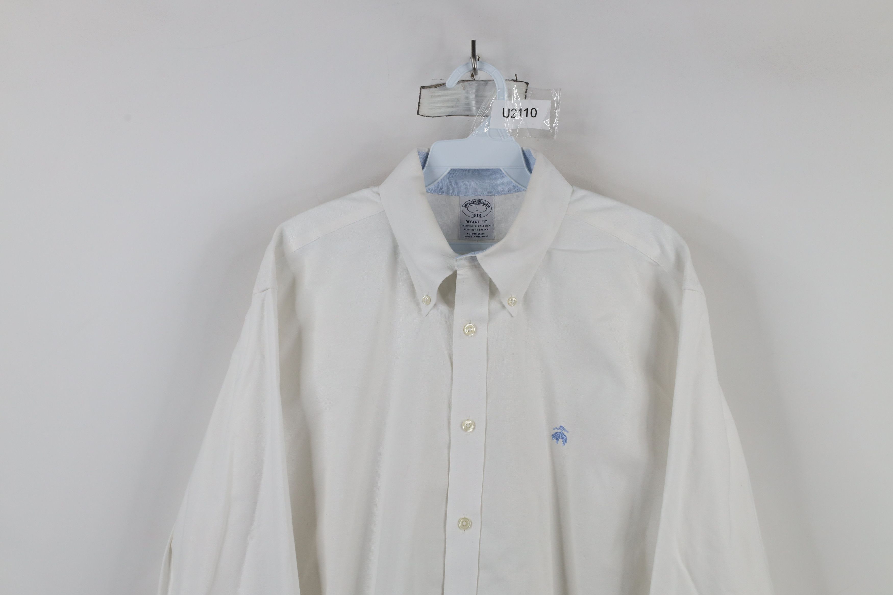 Brooks Brothers × Vintage Vintage Brooks Brothers Non Iron Stretch Button Down Shirt Size US L / EU 52-54 / 3 - 2 Thumbnail