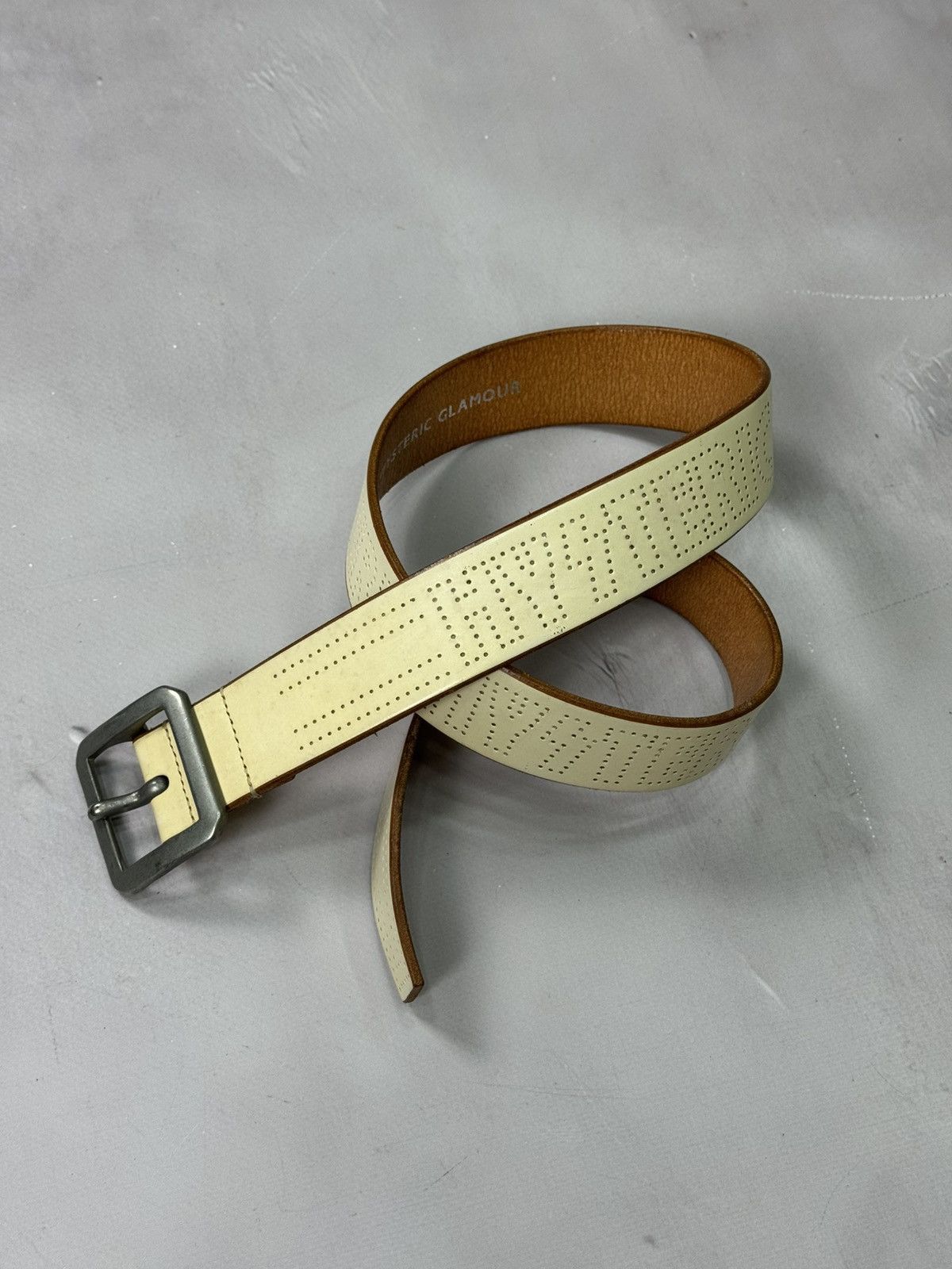 Hysteric Glamour Hysteric Glamour Repeat Logo Leather Belt(W31-36) Size ONE SIZE - 13 Thumbnail