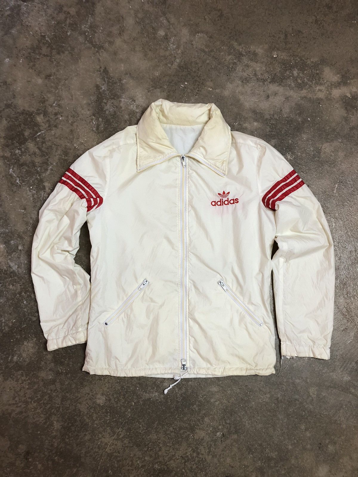 Adidas × Designer × Vintage VINTAGE ADIDAS RED AND WHITE Size US M / EU 48-50 / 2 - 1 Thumbnail