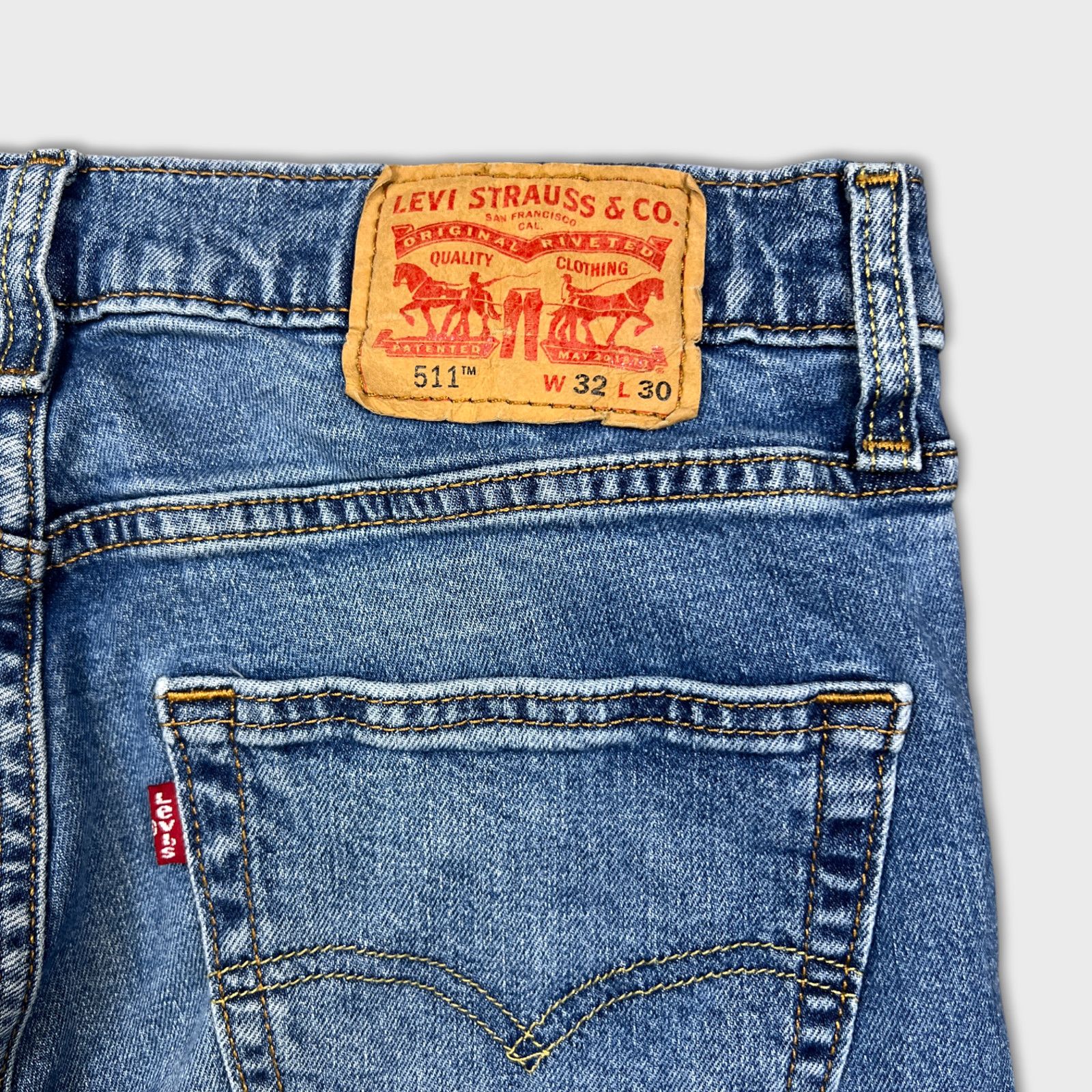 Levi's × Levi's Vintage Clothing × Vintage Levi's 511 Jeans 32x30 Slim Fit Faded American Denim Pants Size US 32 / EU 48 - 6 Thumbnail