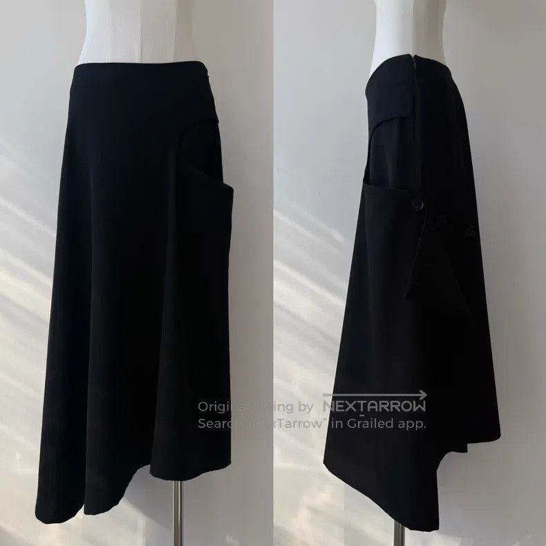 Yohji Yamamoto Yohji Yamamoto size 1 19 AW Minimalist Skirt Size 24" / US 00 / IT 34 - 7 Thumbnail