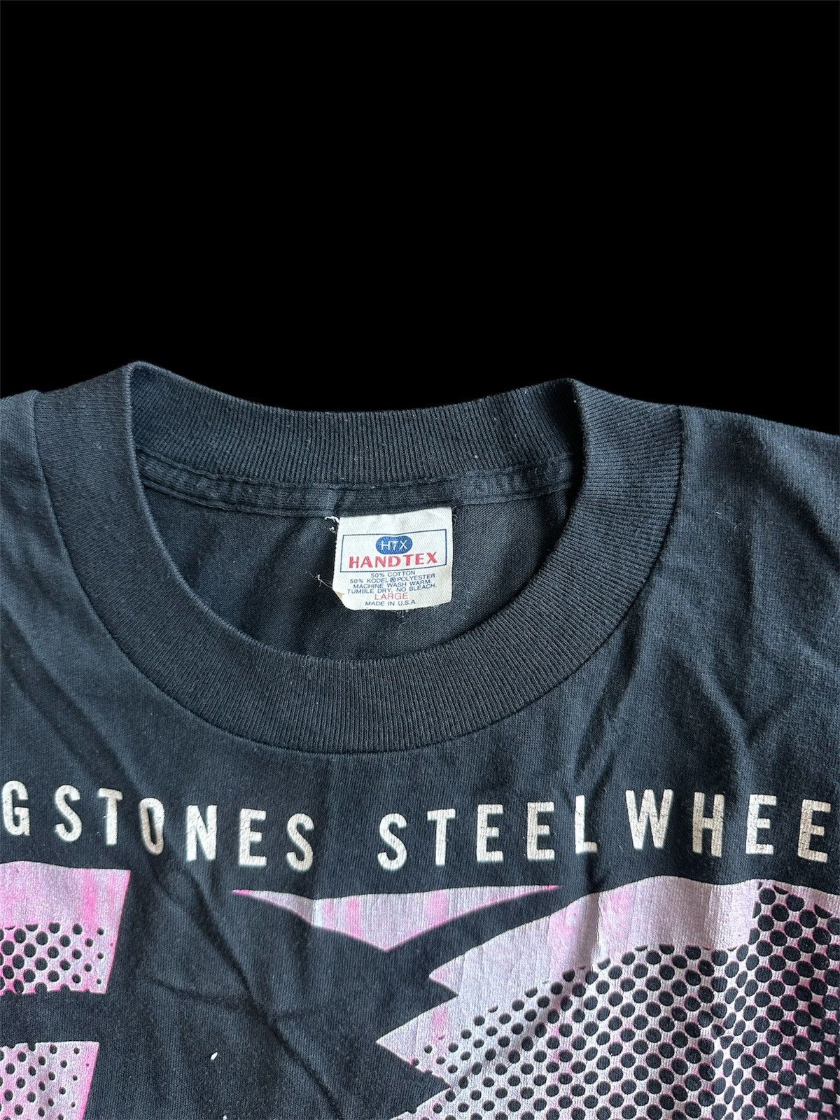 Vintage 1989 Rolling Stone Steel Wheels North American Tour Short Sleeve T Shirts