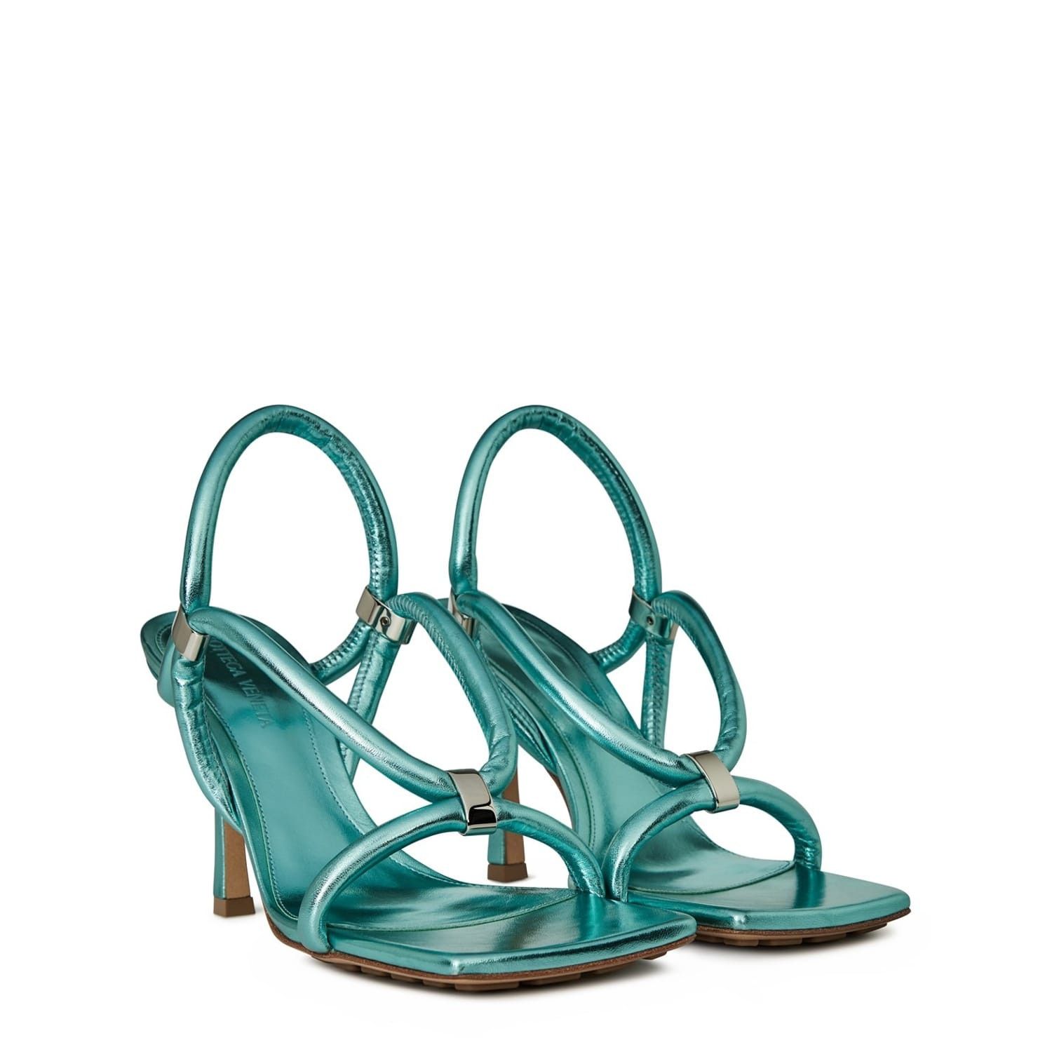 Bottega Veneta Bottega Veneta Stretch Strap Sandal in Blue Size US 5 / IT 35 - 4 Thumbnail