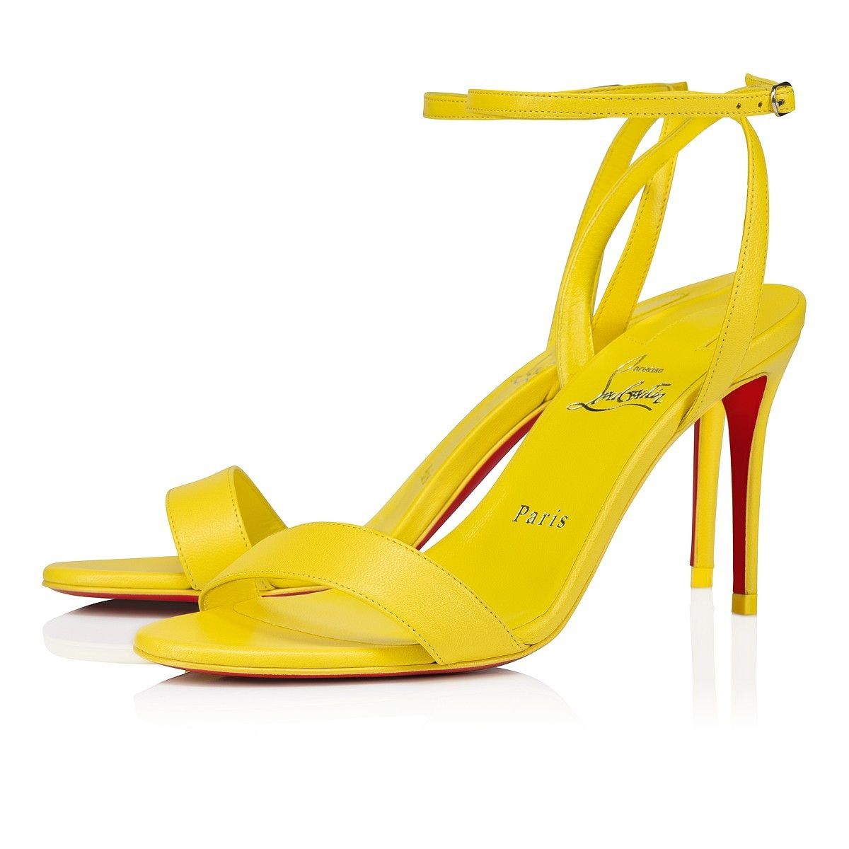 Christian Louboutin o1w1db10425 Heels in Yellow Size US 9 / IT 39 - 1 Thumbnail