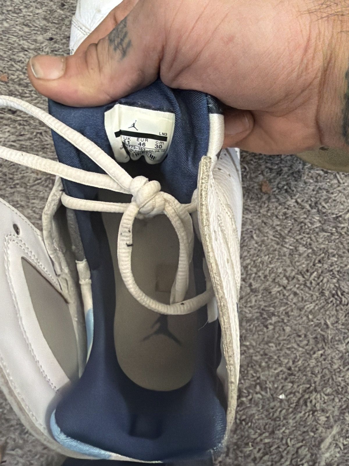 Jordan Brand 2015 Nike Air Jordan 7 Retro French Blue Sneakers Size US 12 / EU 45 - 6 Thumbnail