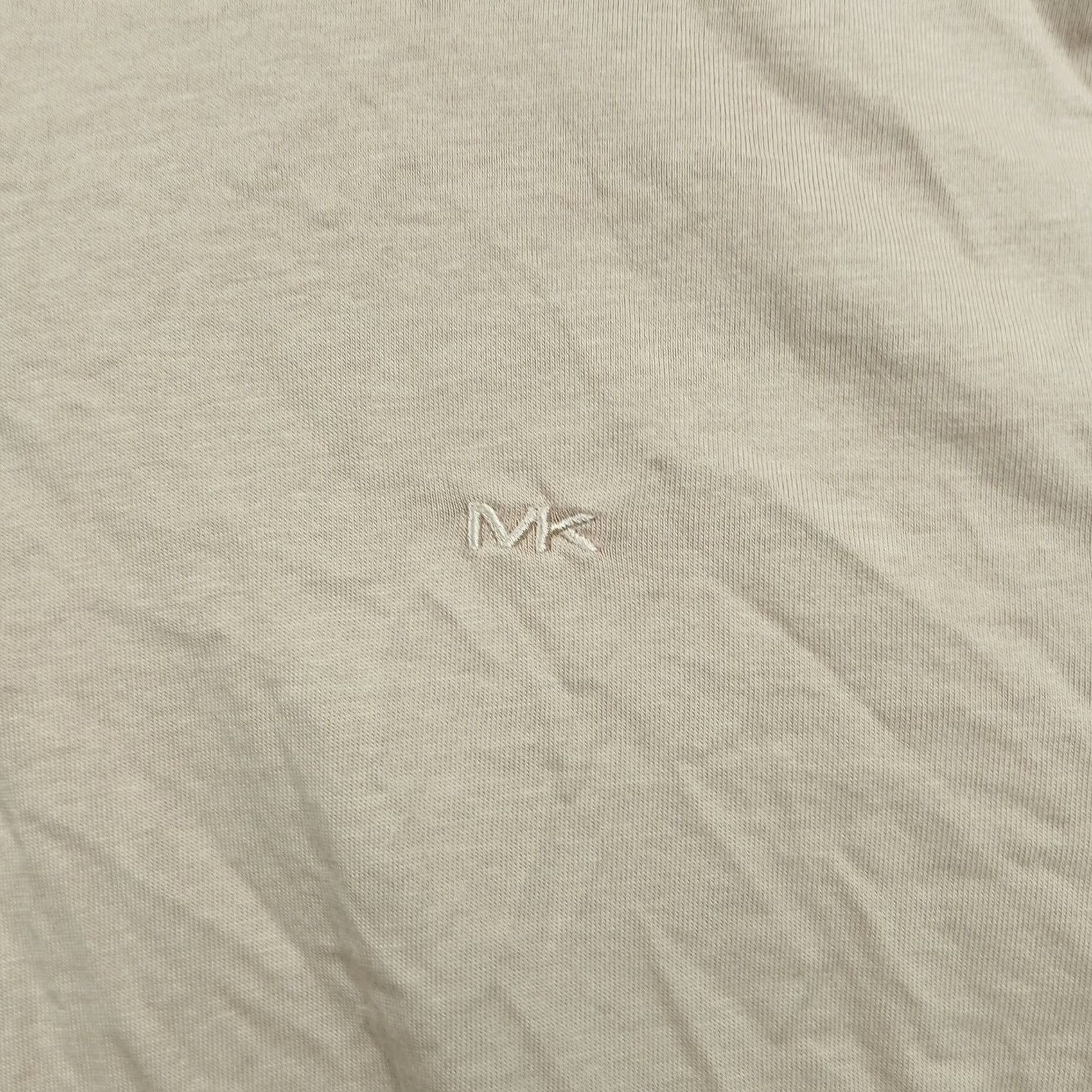 Michael Kors Michael Kors Polo Shirt Mens L Beige Embroidered MK Logo Short Sleeve Size US L / EU 52-54 / 3 - 6 Thumbnail