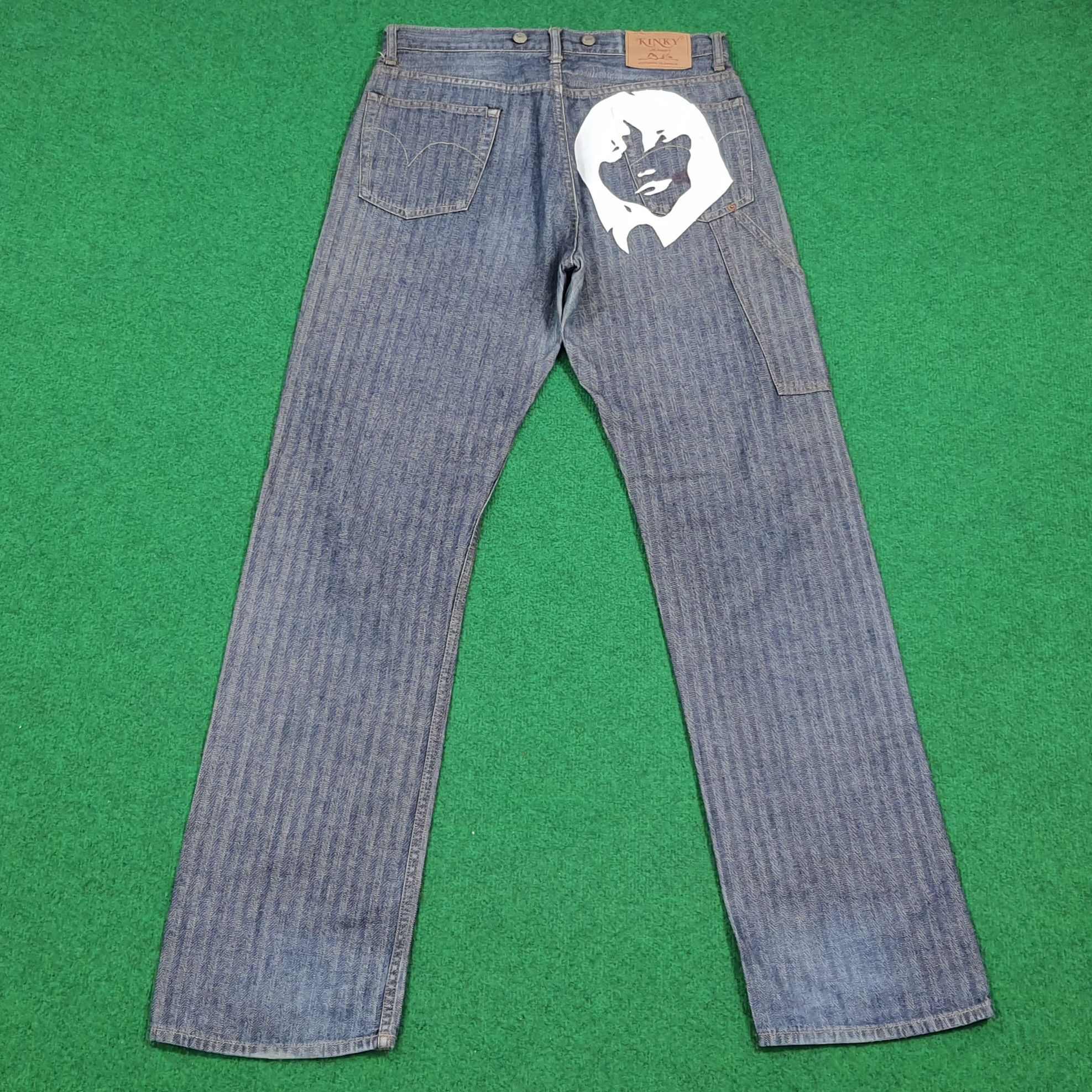 Hysteric Glamour Vintage Hysteric Glamour Kinky Custom Logo Jeans C280N31 Size US 32 / EU 48 - 1 Thumbnail