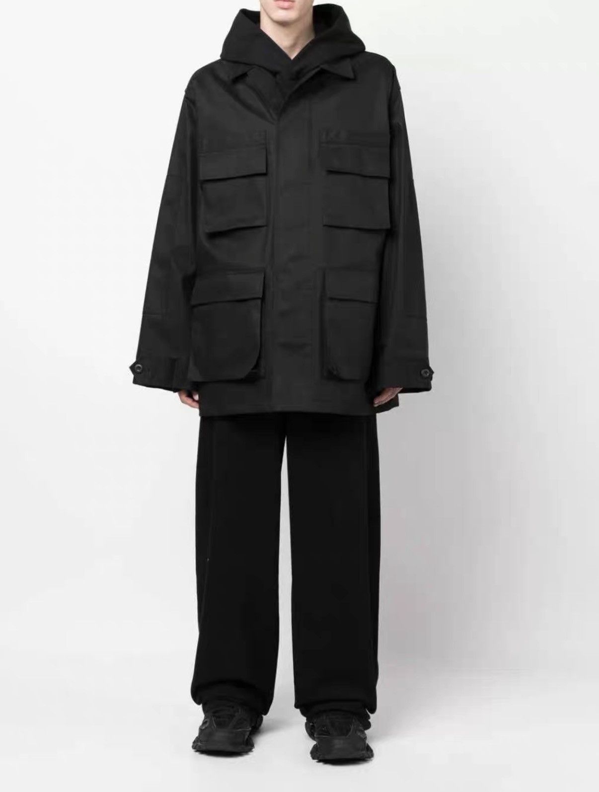Balenciaga Balenciaga BB Four-Pocket Oversized Cargo Jacket J31 Size US XXS / EU 40 - 8 Thumbnail