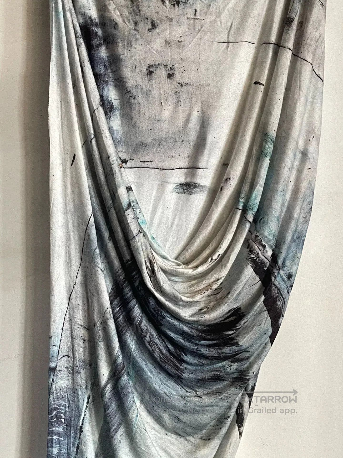 Helmut Lang Helmut Lang Ink Painting Midi Skirt. Size 33" - 1 Thumbnail