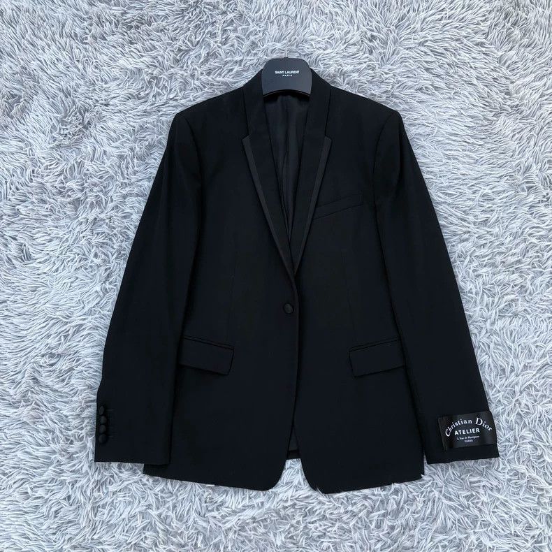 Dior Dior 18fw stitched neckline sleeve label wool suit 2501-Nex Size 48R - 1 Thumbnail