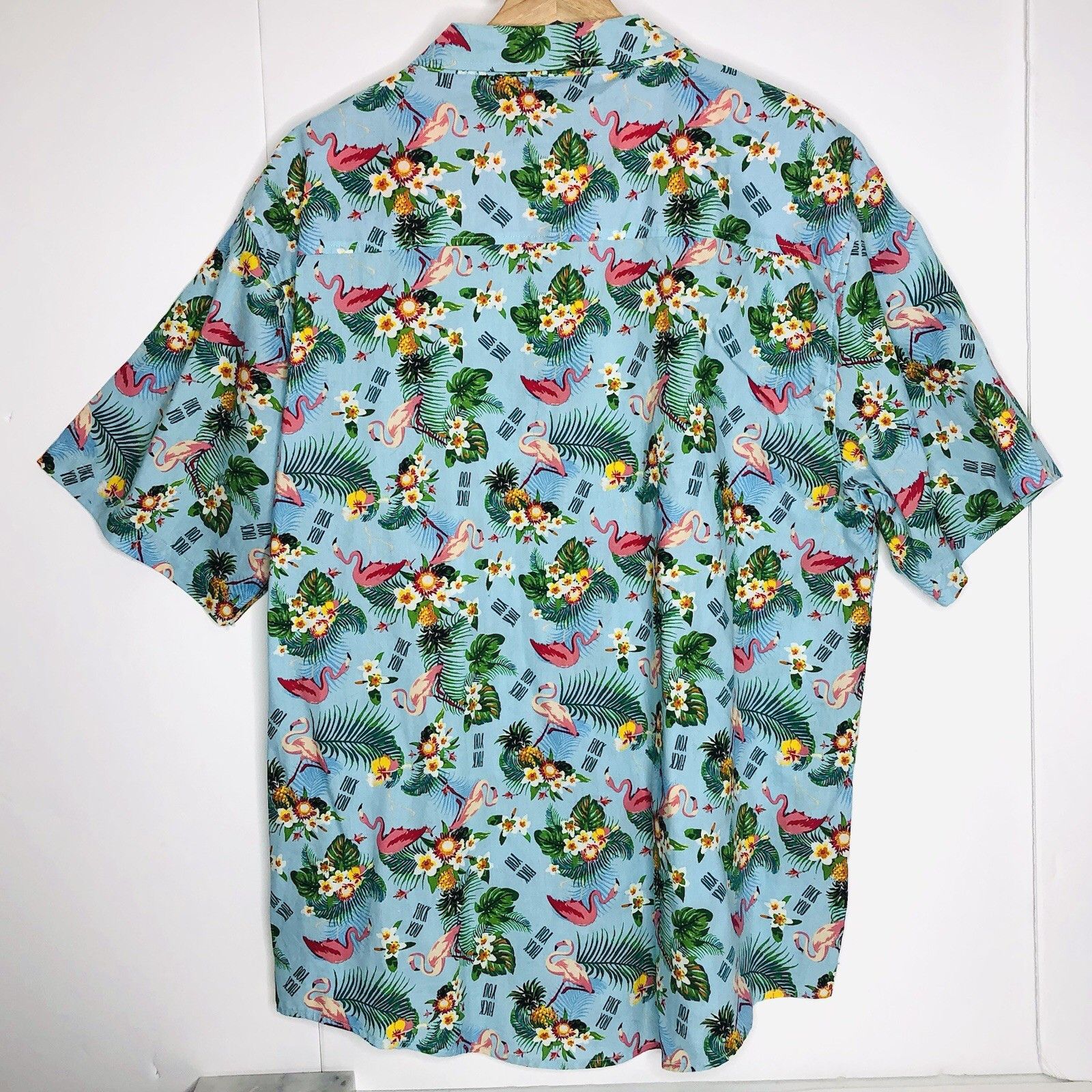 Other Spencer’s Men Button-up Hawaiian Shirt XL Flamingo Size US XL / EU 56 / 4 - 4 Thumbnail