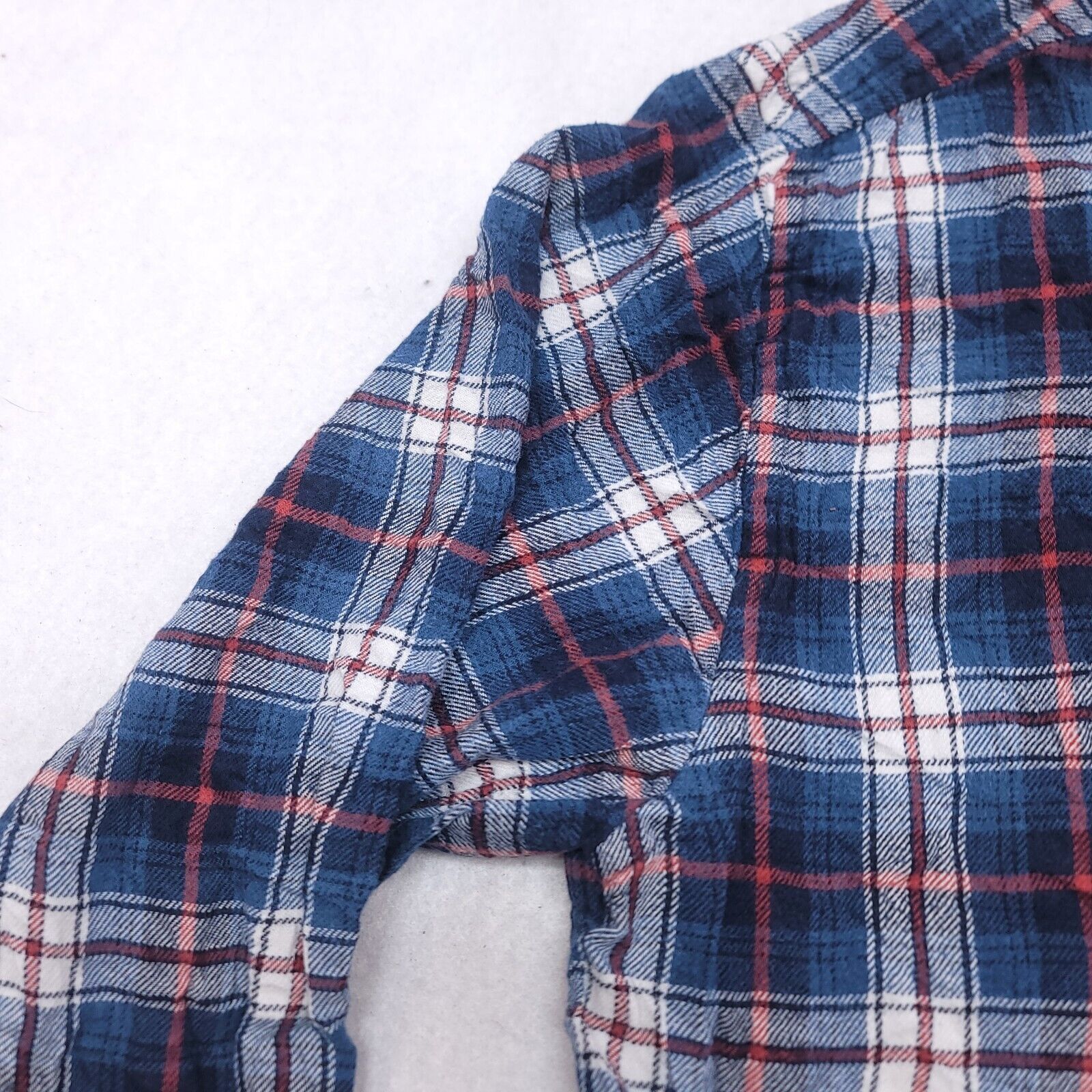 Croft & Barrow Croft & Barrow Tartan Flannel Shirt Mens Size L Maroon Blue Size US L / EU 52-54 / 3 - 4 Thumbnail