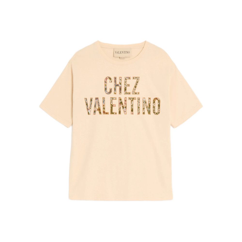 Valentino Valentino NEUTRALS Tops - T-shirts & Jerseys Size S / US 4 / IT 40 - 1 Thumbnail