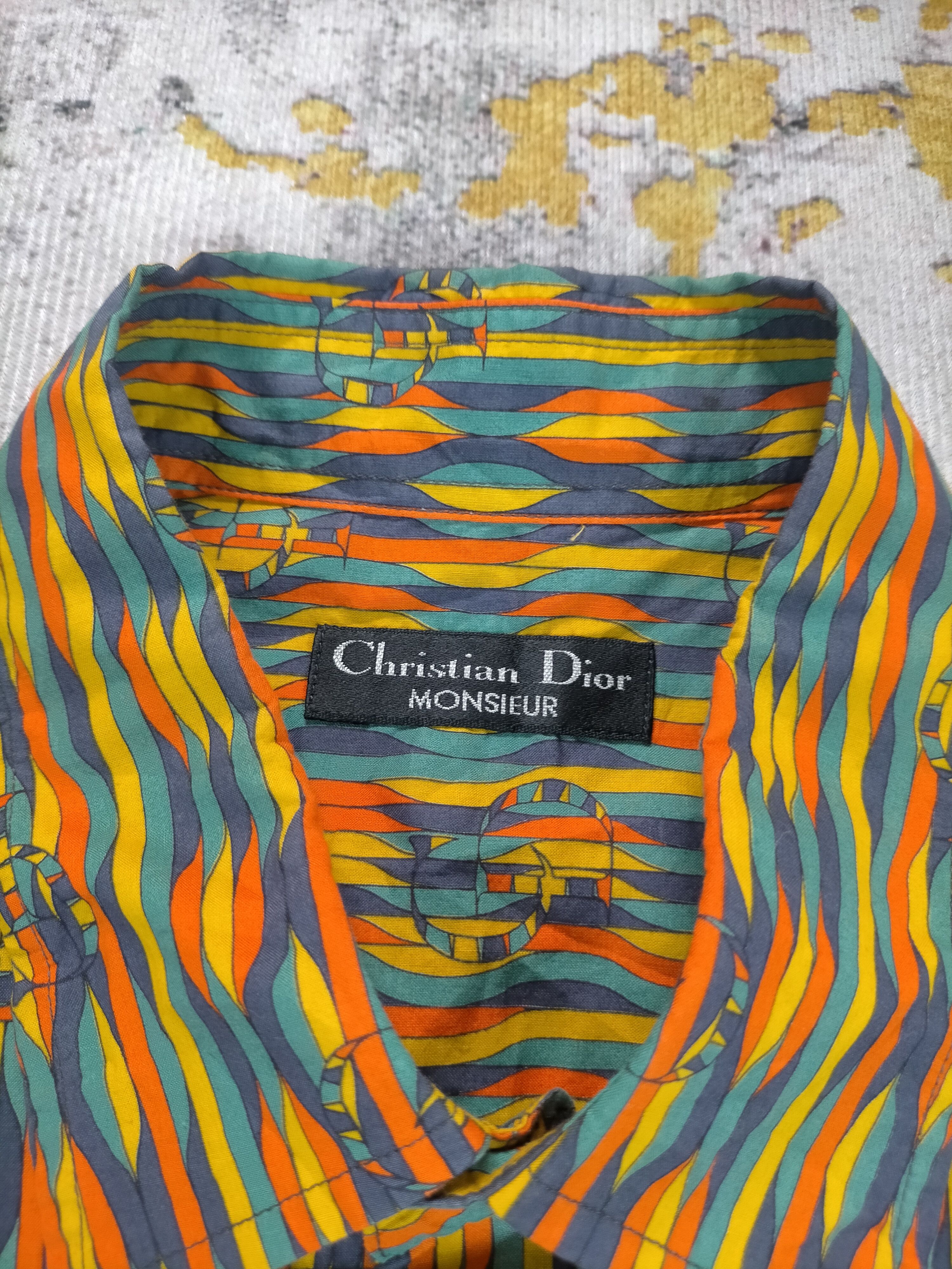 Christian Dior Monsieur Vintage 90s Christian Dior Monsieur Silk Shirt Size US L / EU 52-54 / 3 - 2 Thumbnail