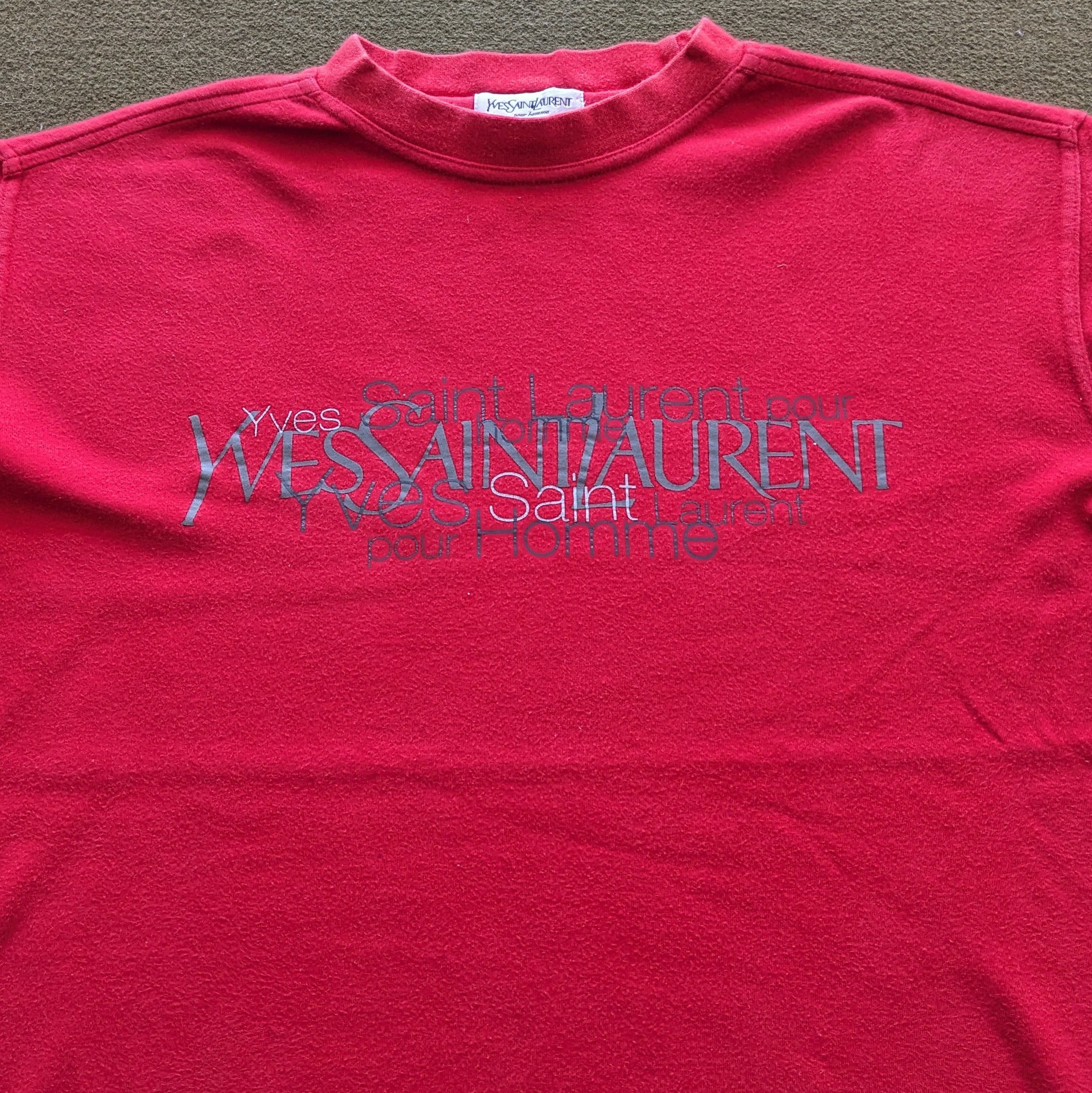 Yves Saint Laurent Vintage Yves saint Laurent Luxury Brand Long T-shirt Size US XL / EU 56 / 4 - 2 Thumbnail