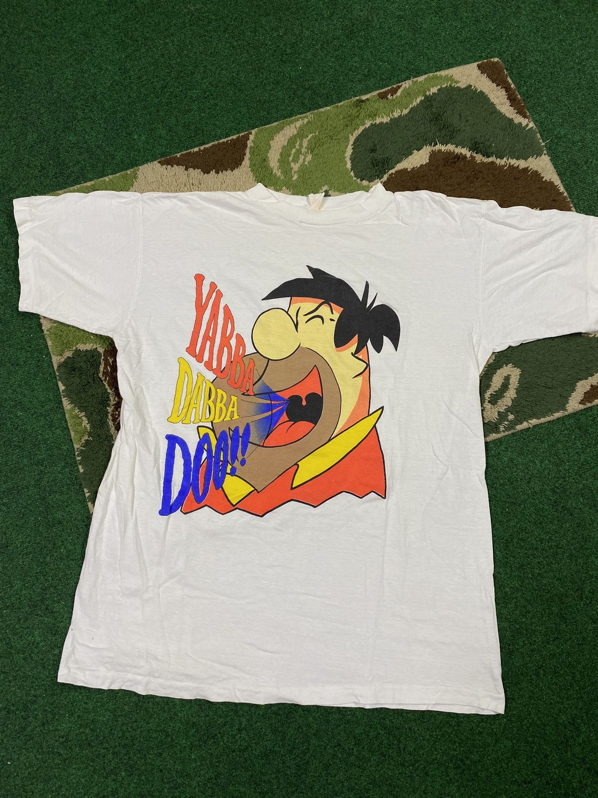 Vintage Vintage 90’s Fred Flint Stones Adult T-Shirt Large Size US L / EU 52-54 / 3 - 1 Thumbnail