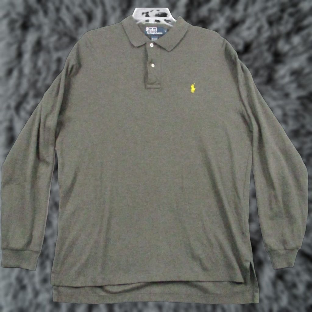 Polo Ralph Lauren Polo Ralph Lauren Shirt Large Mens Long Sleeve Gray Heathered Pony Polo Ralph Lauren Shirt Mens Large Gray Heathered Pony Size US L / EU 52-54 / 3 - 1 Thumbnail