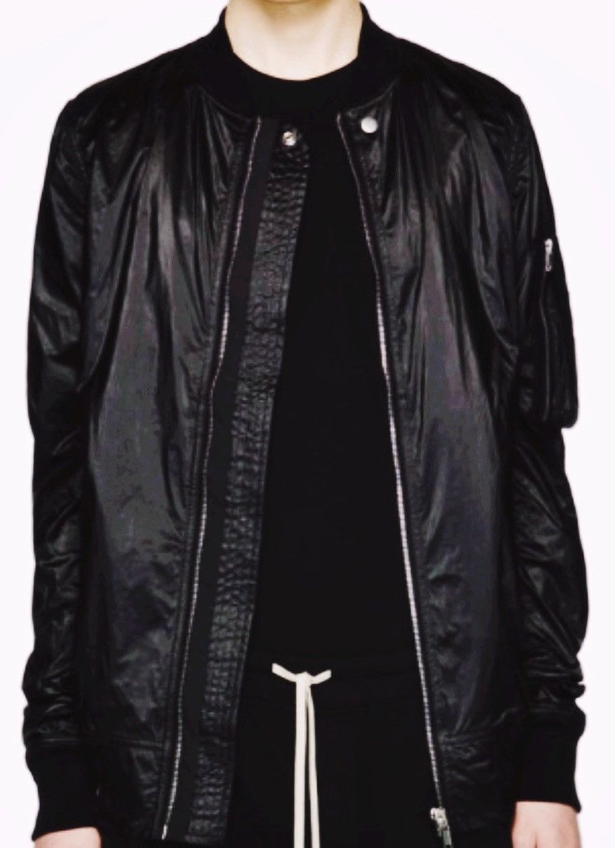 Rick Owens Drkshdw Rick Owens Drkshdw Black Flight Jacket, XL Size US XL / EU 56 / 4 - 1 Thumbnail
