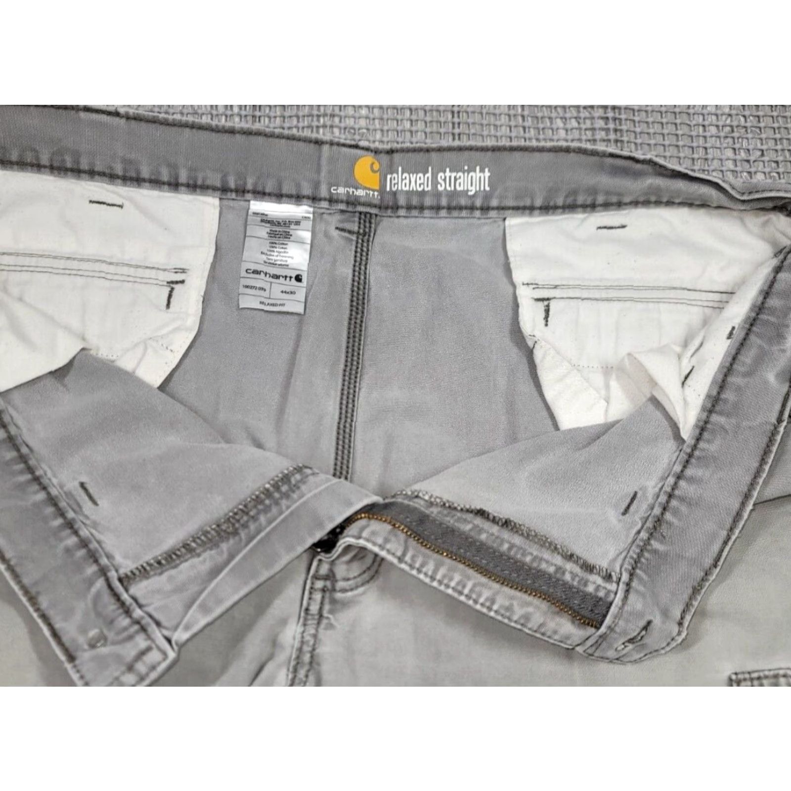 Carhartt Carhartt Relaxed Fit Gray Cargo Pants 44x29 Cargo Pants Mens Gray 90s Workwear Carhartt Cargo Pants Size US 44 / EU 60 - 7 Thumbnail