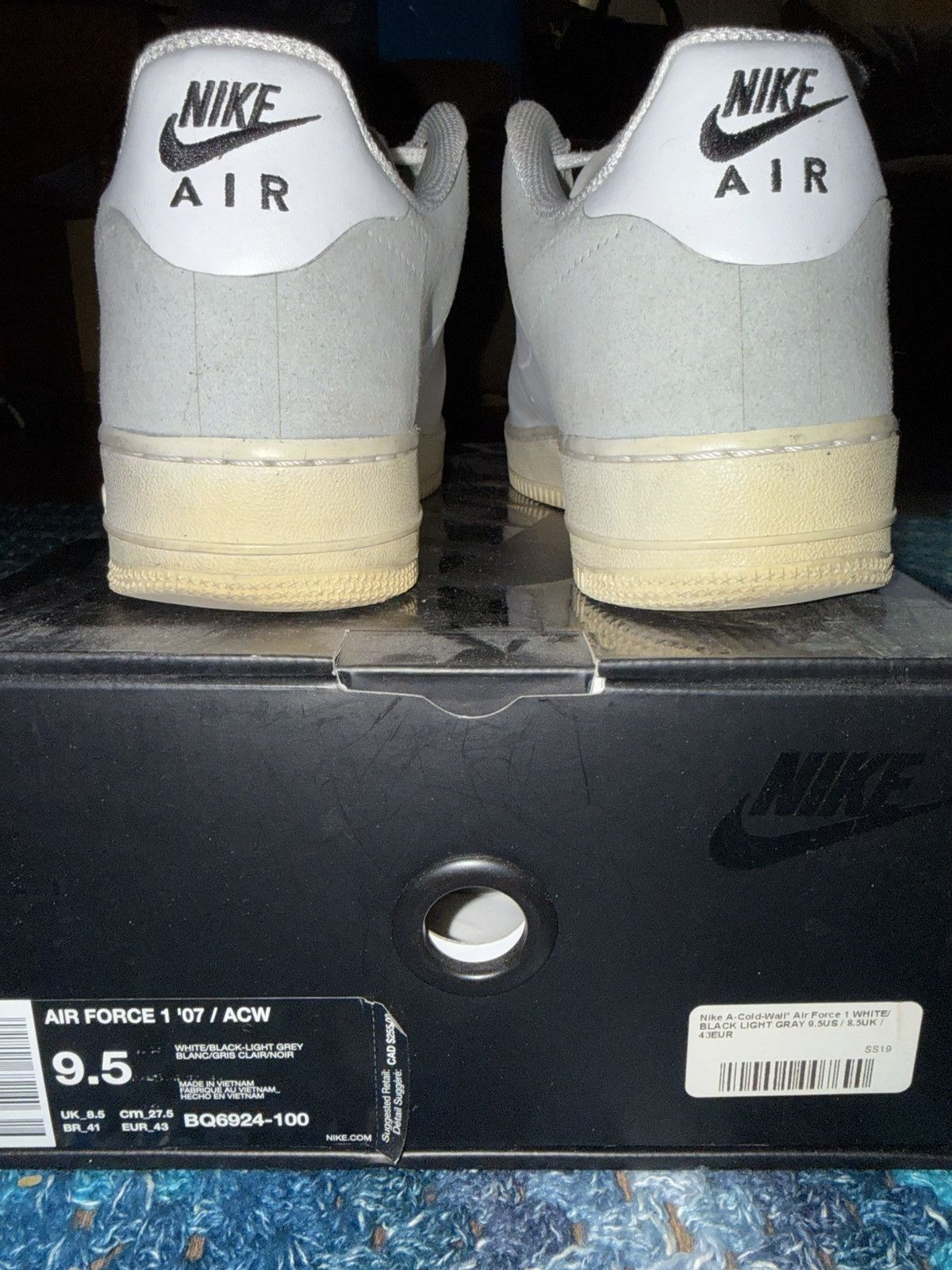 A-COLD-WALL* × Nike Nike A-COLD-WALL* Air Force 1 Size US 9.5 / EU 42-43 - 6 Thumbnail