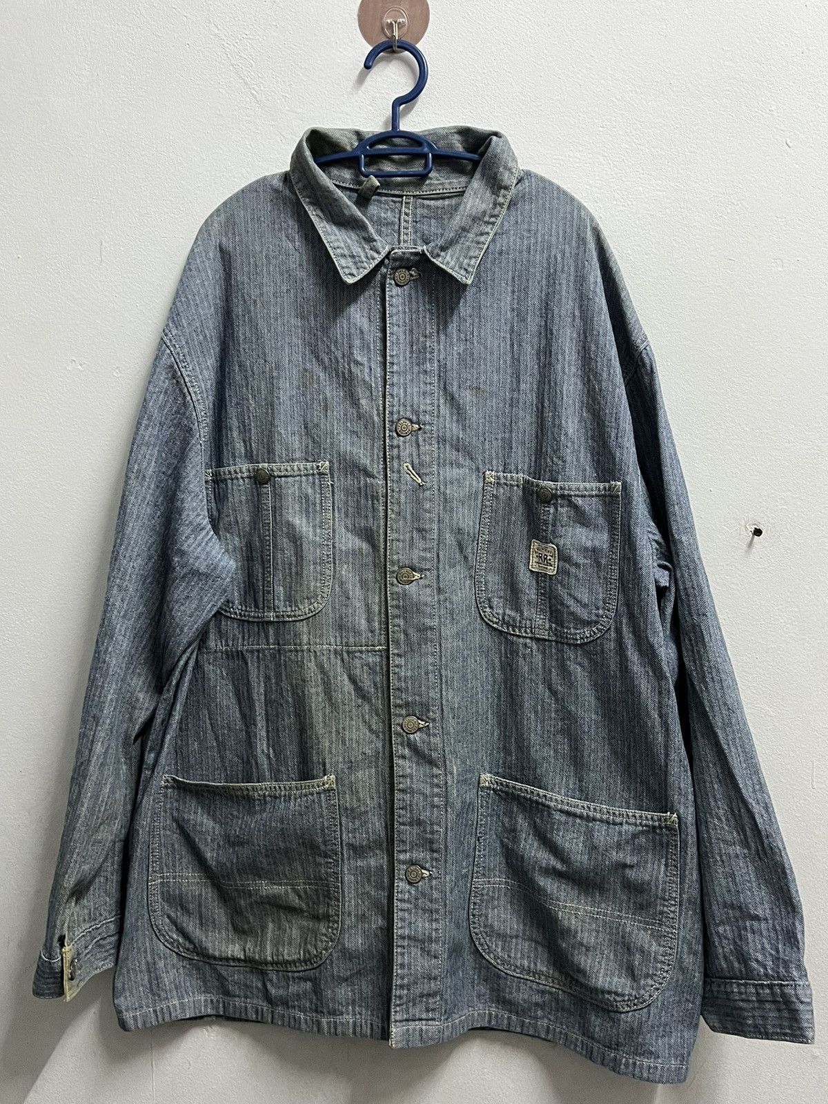 Polo Ralph Lauren Ralph Lauren double RL vintage 90s 5 button up jacket denim Size US XXL / EU 58 / 5 - 1 Thumbnail