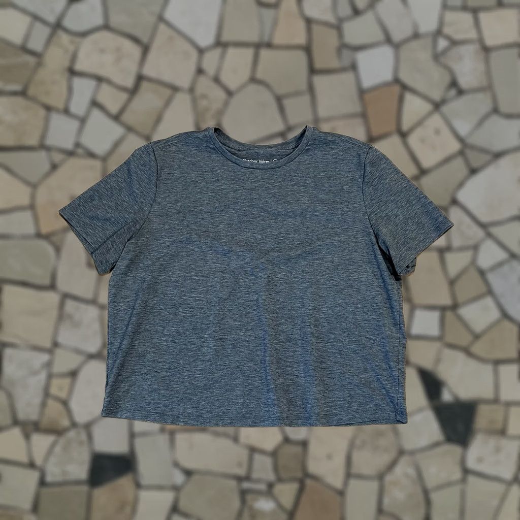 Outdoor Voices Outdoor Voices Gray Cropped Soft Tee Women’s Medium Shirt Womens Medium Gray Cropped Soft Tee Activewear Casual Updated 90s/Style Size ONE SIZE - 1 Thumbnail