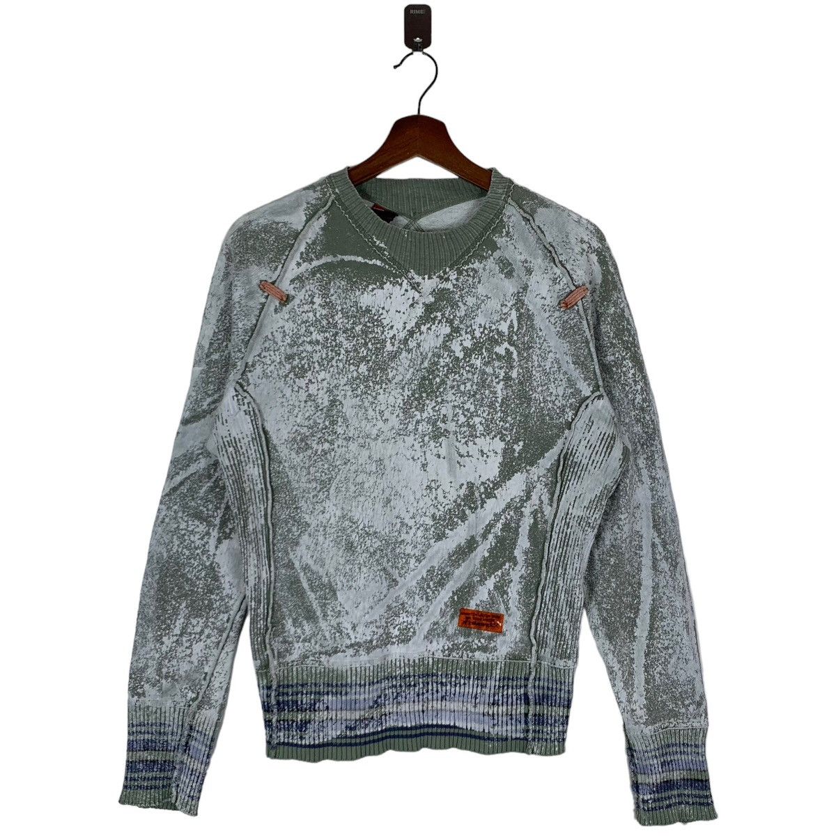 Diesel × Vintage DIESEL PAINTING ART FULL PRINT CREWNECK Size US S / EU 44-46 / 1 - 1 Thumbnail