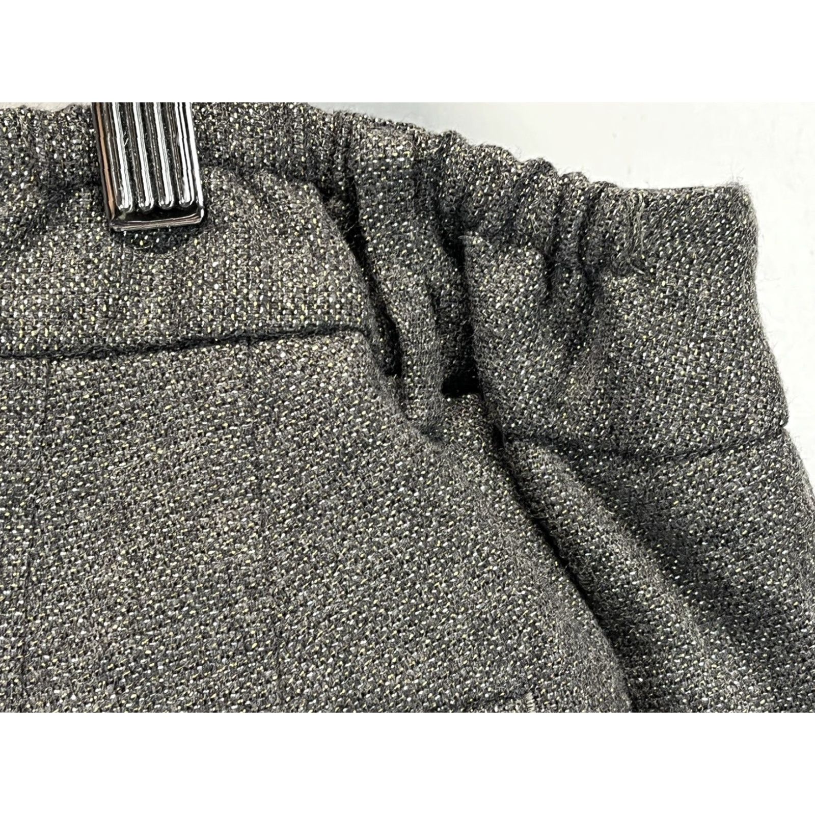 Talbots VINTAGE Talbots High Waist Straight Dress Pants 22W Plus Wool Blend Metallic Thread Gray/Gold Women Womens Size 40" / US 18 - 5 Thumbnail