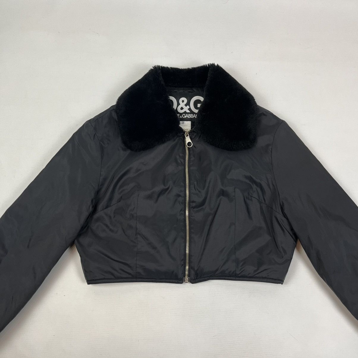 Dolce & Gabbana Vintage Cropped Dolce & Gabbana bomber jacket Size M / US 6-8 / IT 42-44 - 4 Thumbnail