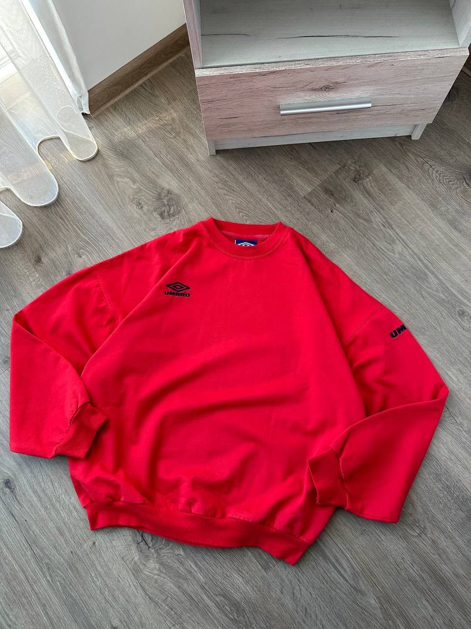 Umbro × Vintage Vintage Umbro Red Sportswear Big Logo Sweatshirt Size US XL / EU 56 / 4 - 2 Thumbnail