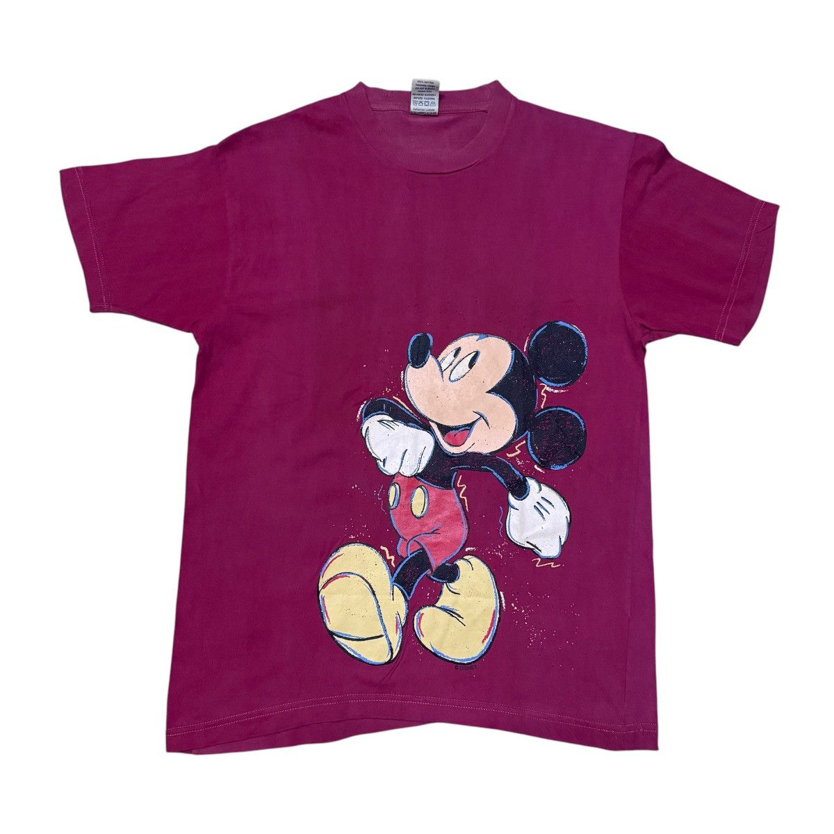 Disney Vintage Mickey Mouse Big Logo Sun Faded T Shirt Size US S / EU 44-46 / 1 - 1 Thumbnail