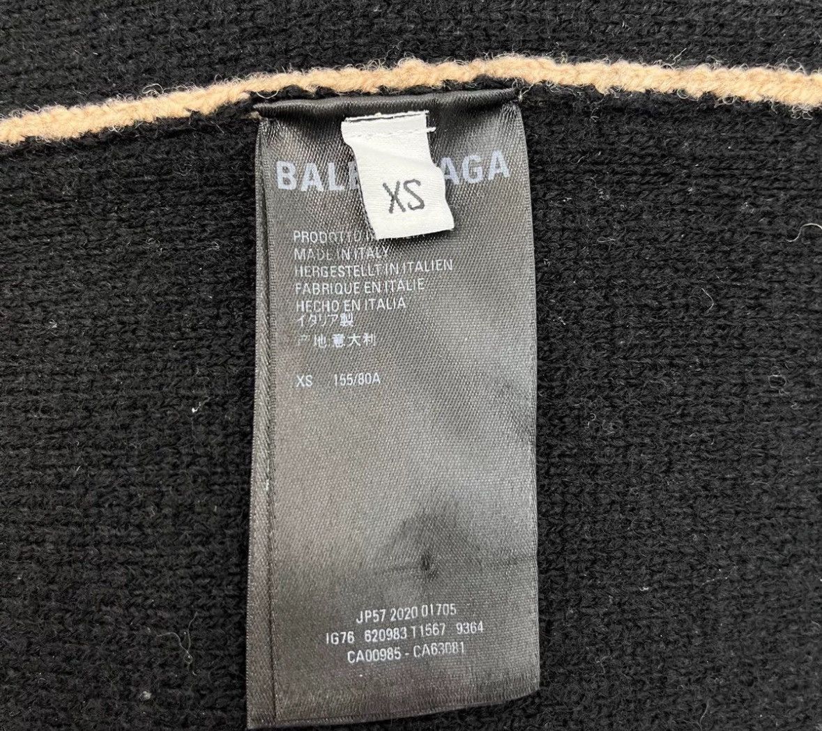 Balenciaga Balenciaga camel bullet screen logo wool sweater Size US XS / EU 42 / 0 - 7 Thumbnail