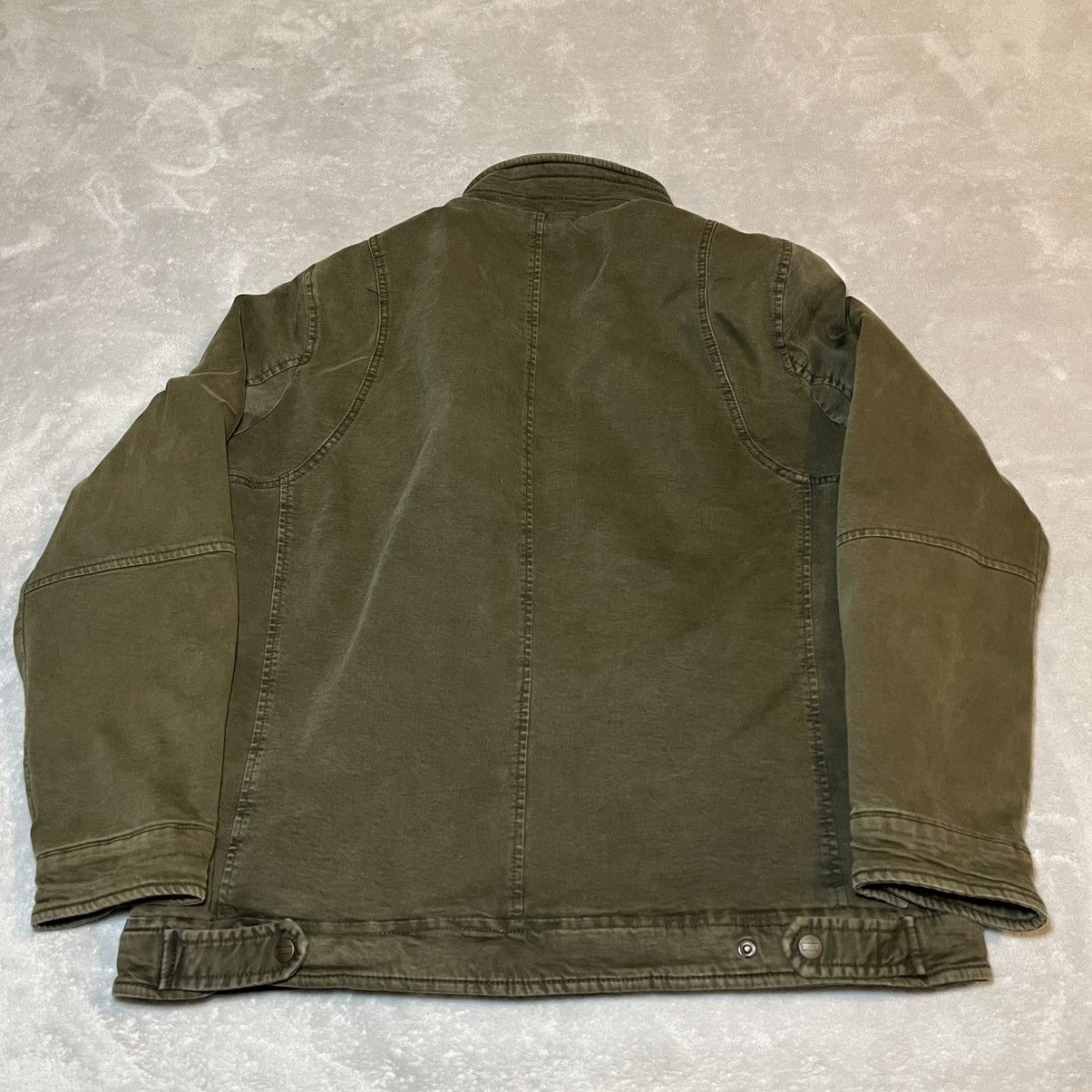 Levi's Levis Mens Large Olive Green Quilted Lined Trucker Jacket Size US L / EU 52-54 / 3 - 4 Thumbnail